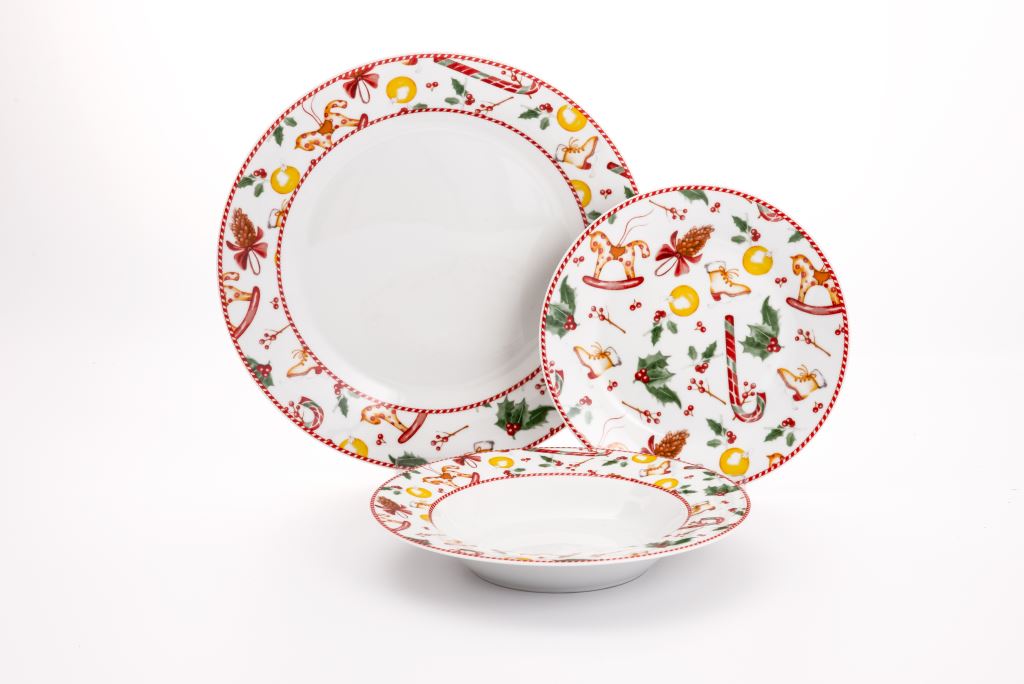 Servizio piatti da 18pz Natale 5 Beta Charme