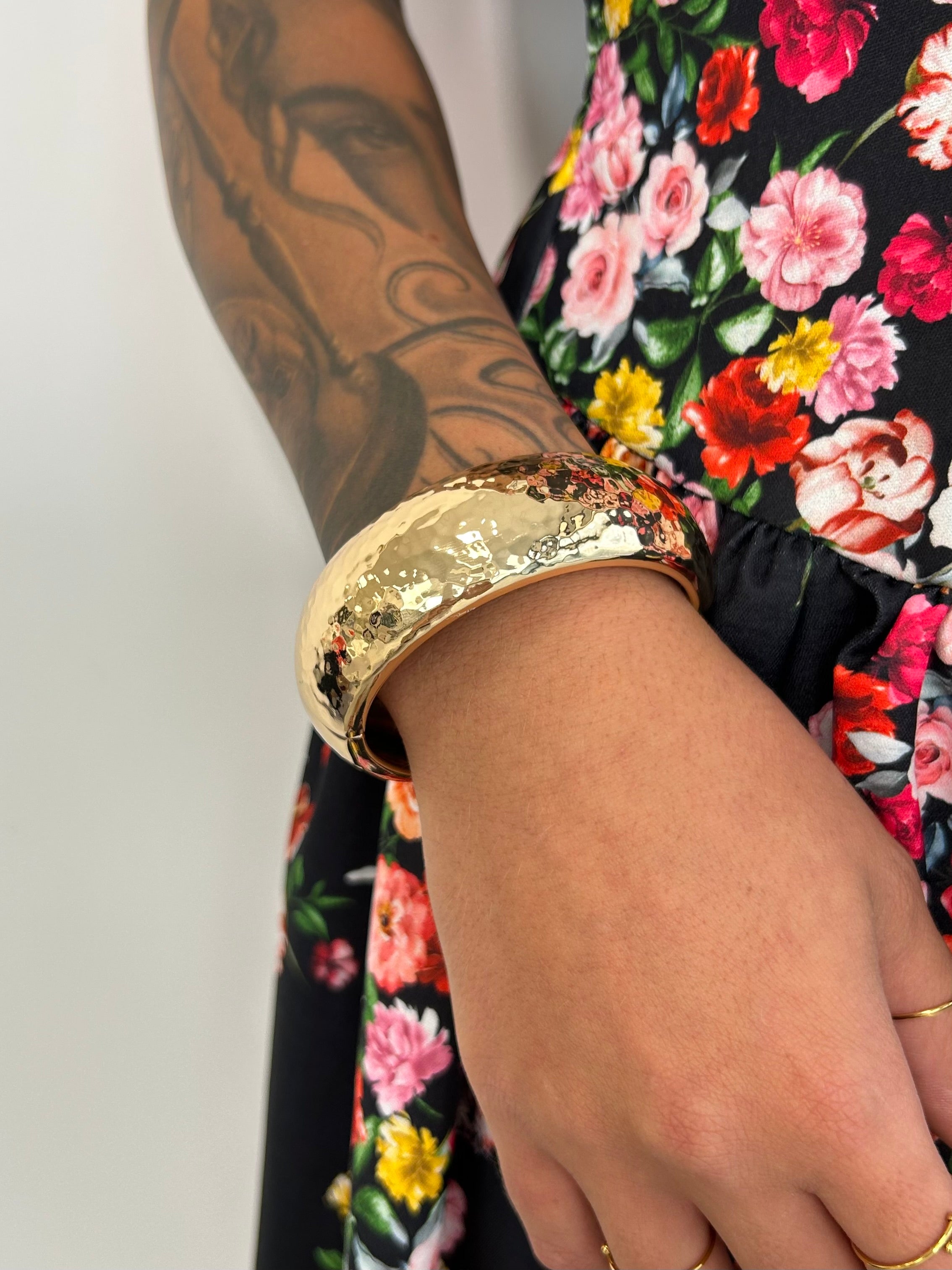Bracciale martellato - Oro