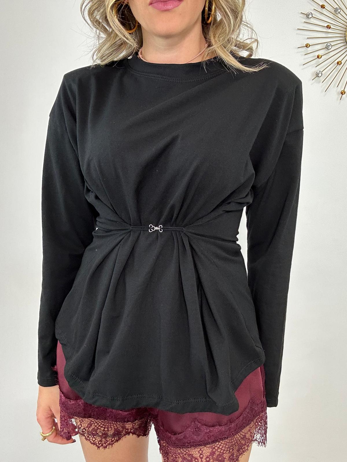 Maglia con gancio 5497 - Nero