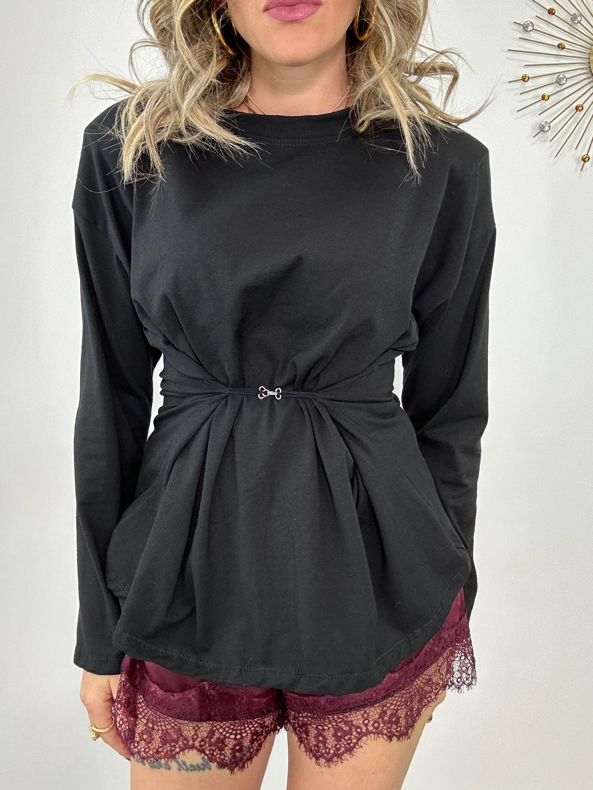 Maglia con gancio 5497 - Nero