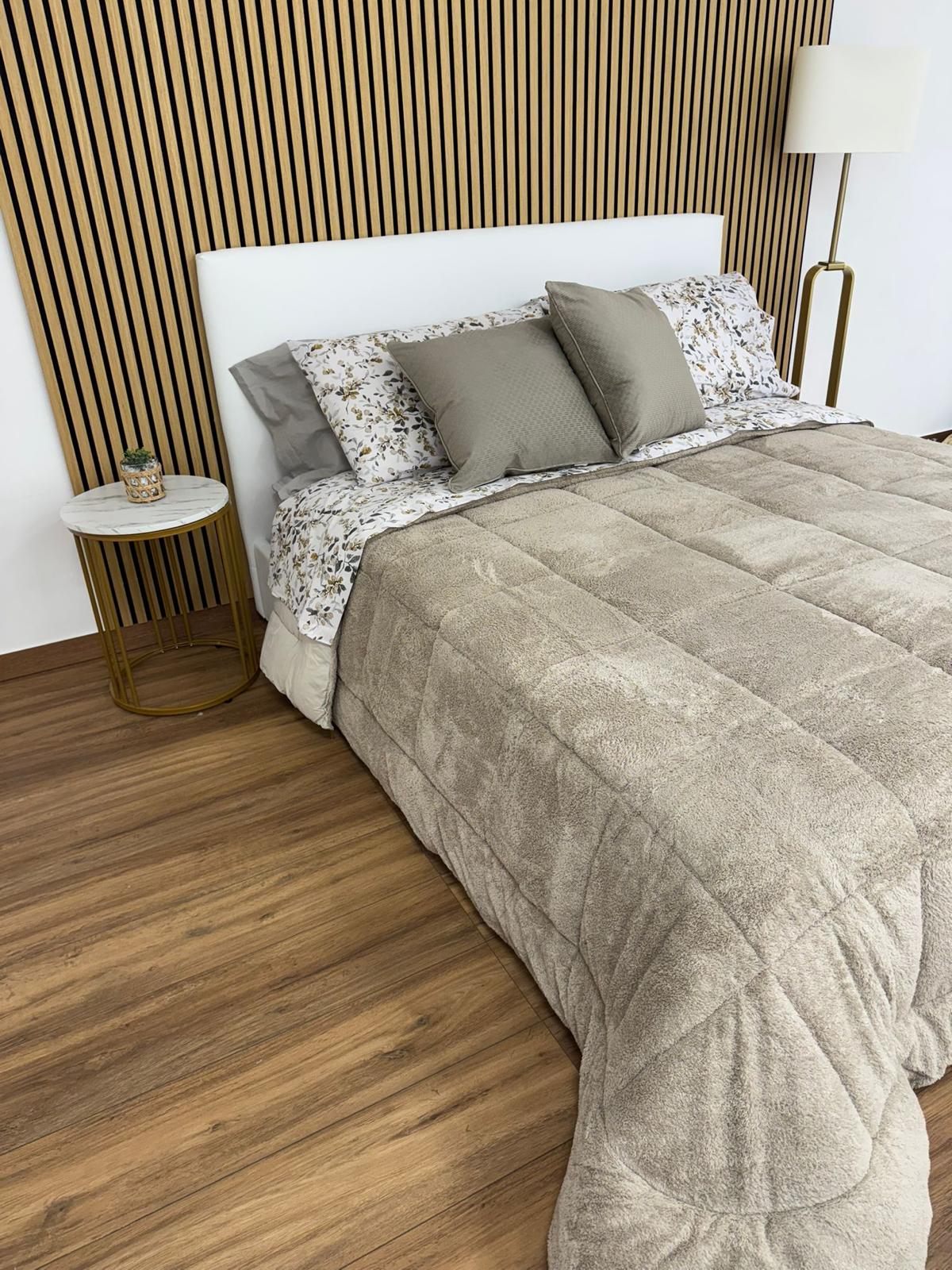 Trapunta matrimoniale micro pelliccia Lennon -Beige