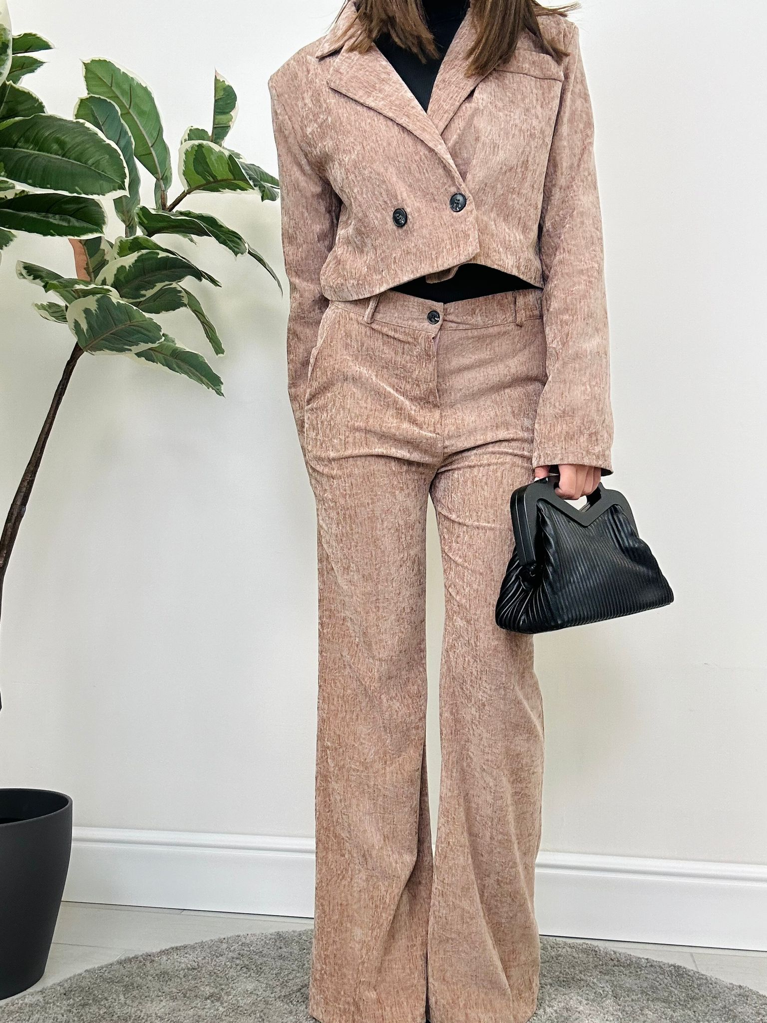 Coordinato in ciniglia Giorgia - Rosa