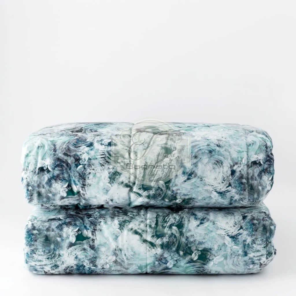 Trapunta matrimoniale in velluto Melissa - Ottanio