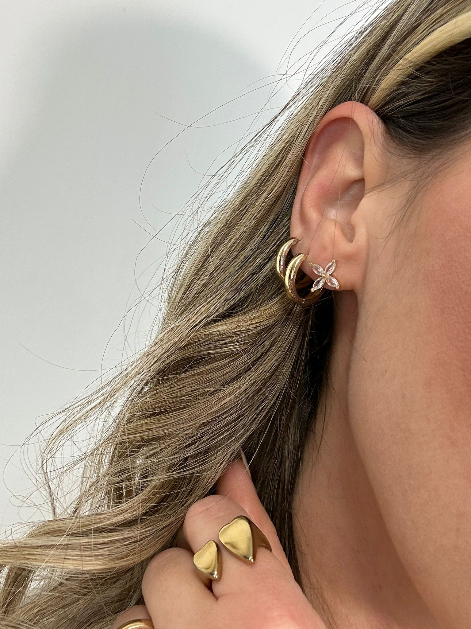 Orecchini con brillantini