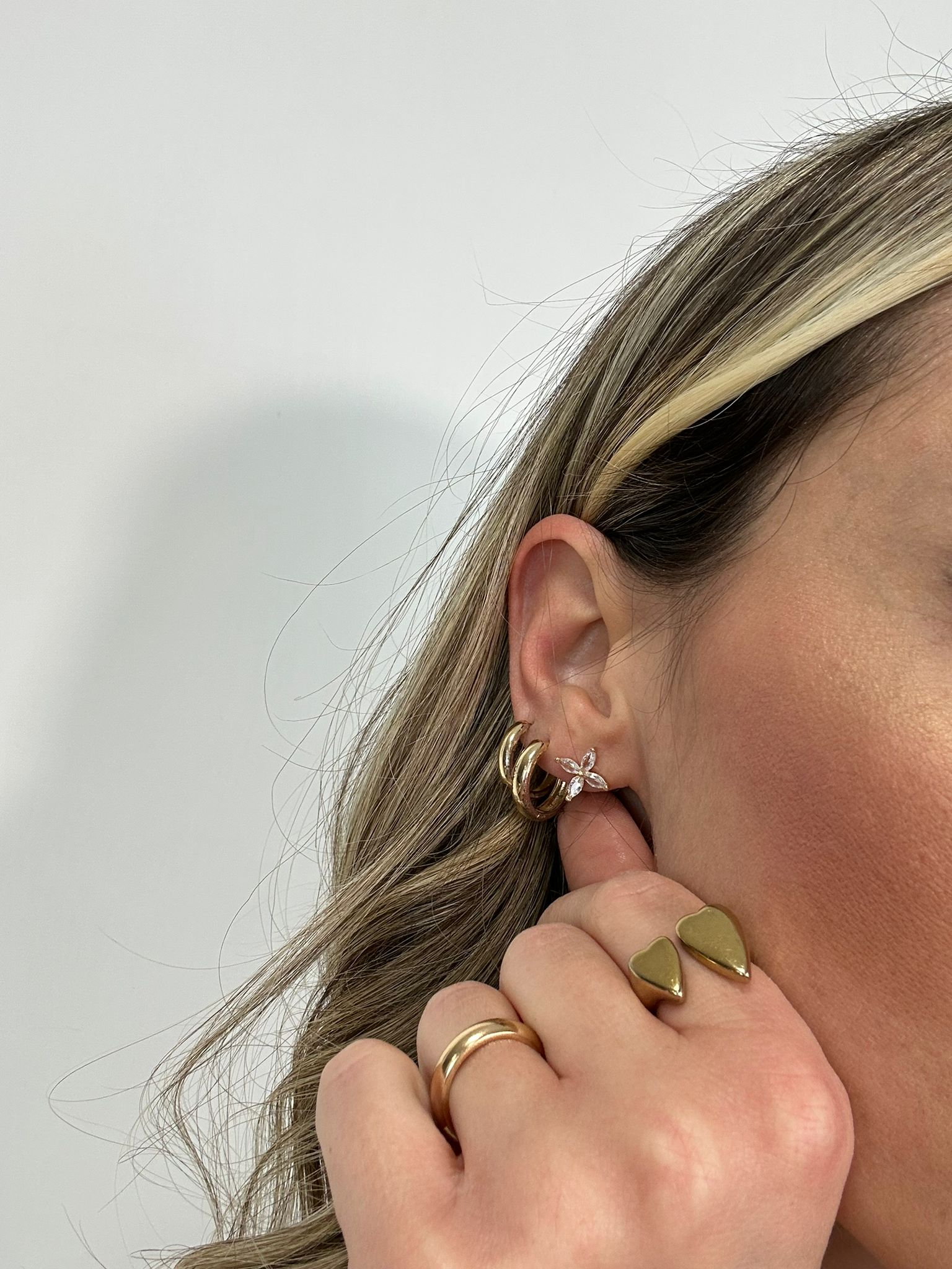 Orecchini con brillantini