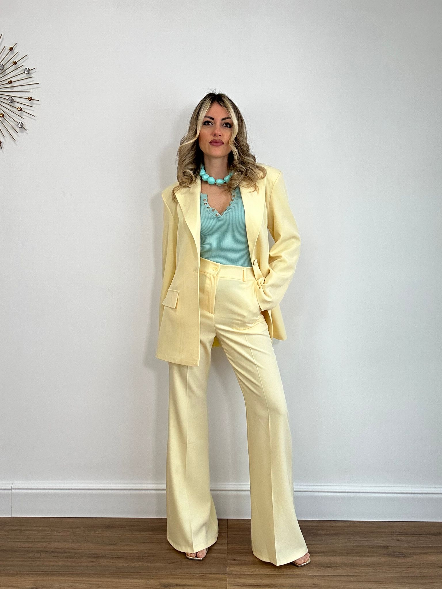 Tailleur 26095 (Blazer + Pantalone) Giallo
