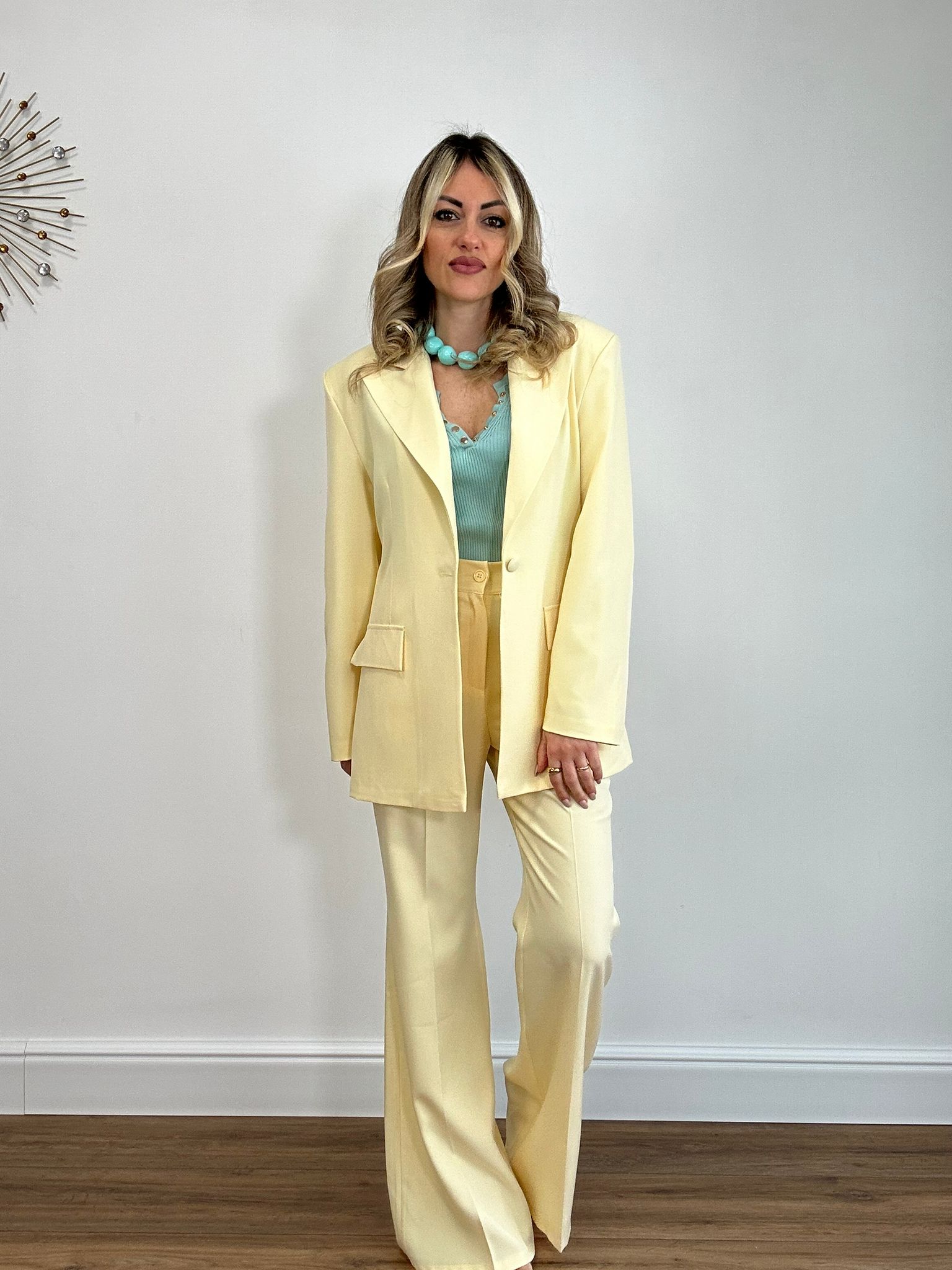 Tailleur 26095 (Blazer + Pantalone) Giallo