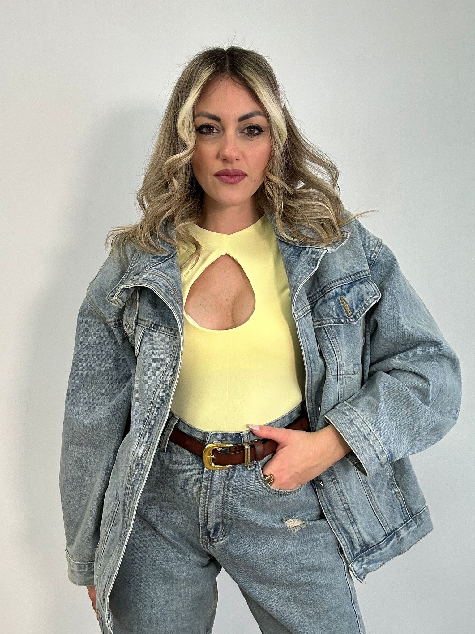 Giacca di Jeans Oversize 6665