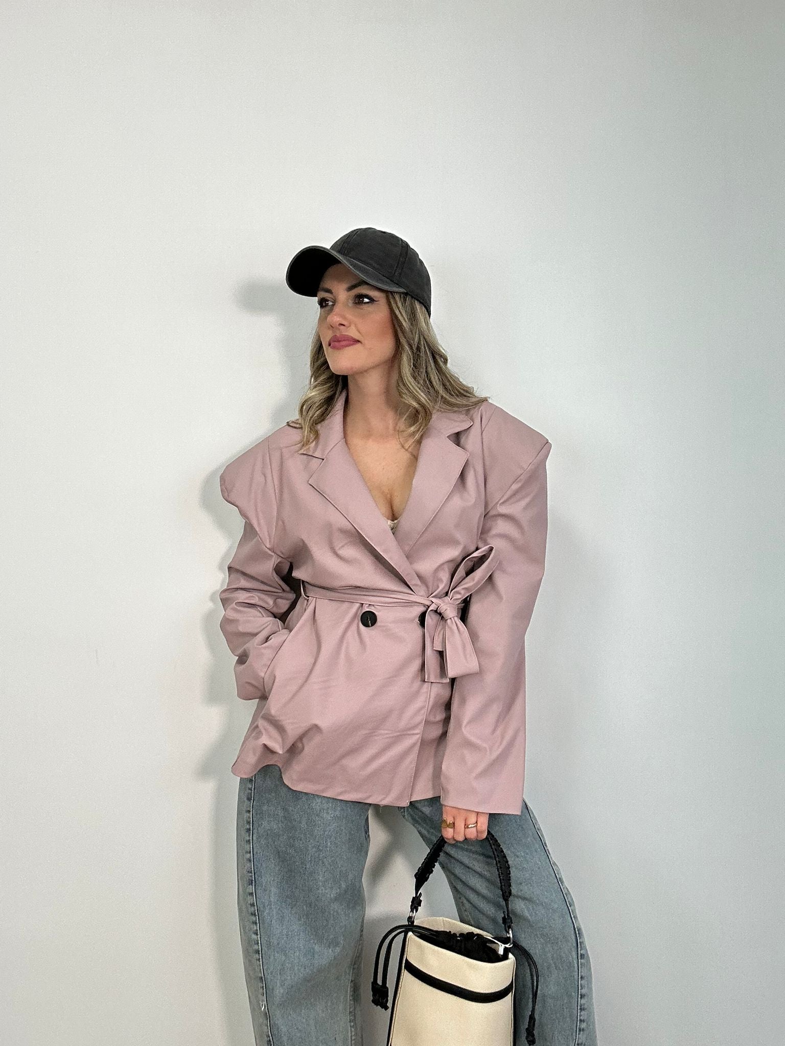 Blazer in ecopelle C30 - Rosa