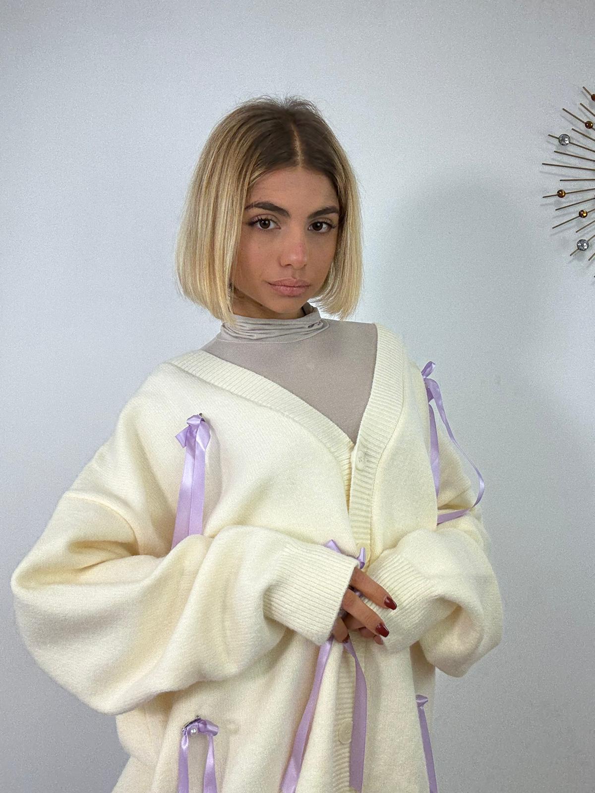 Cardigan 901 - Panna