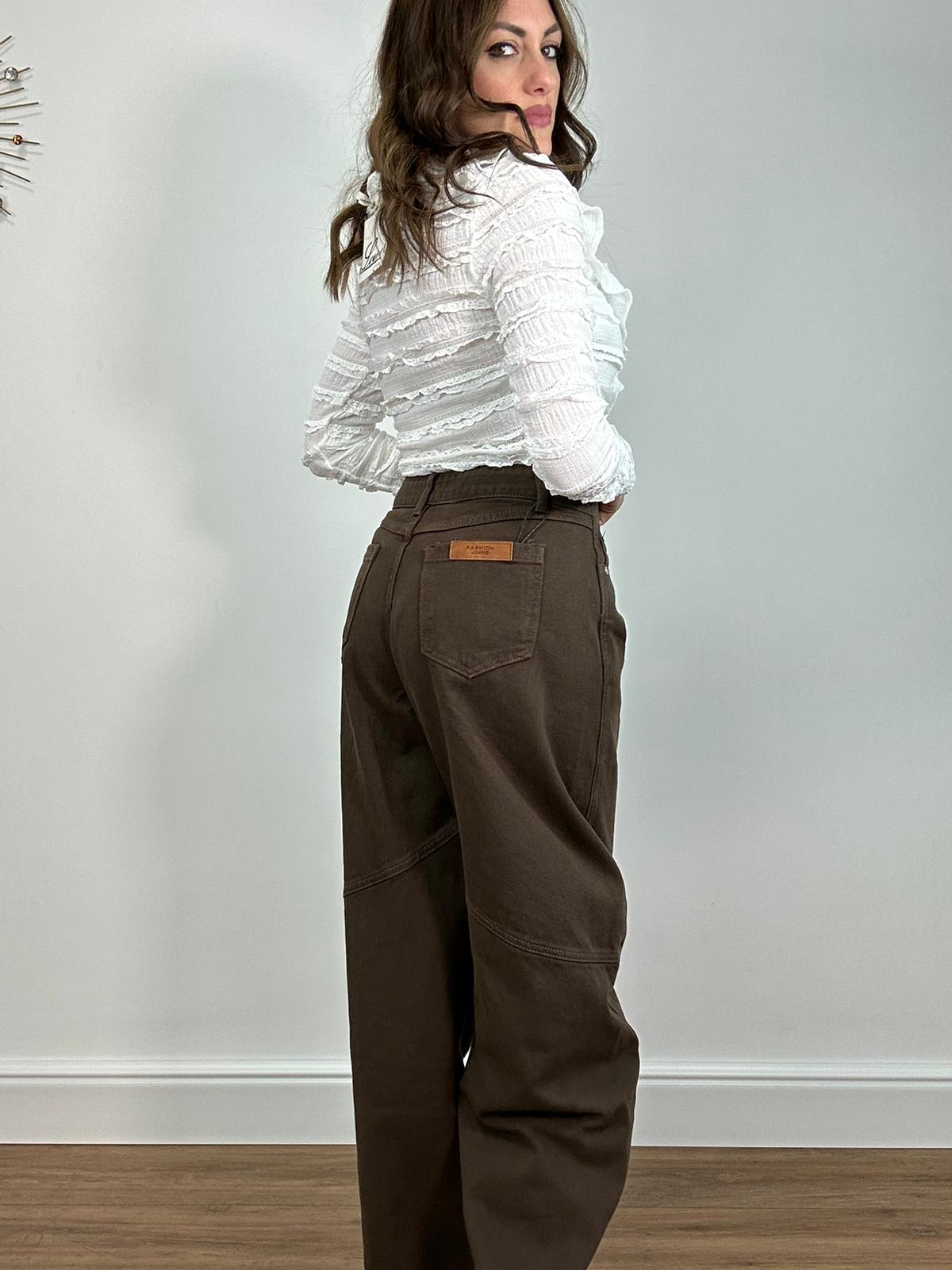 Jeans ballon 6654 - Marrone