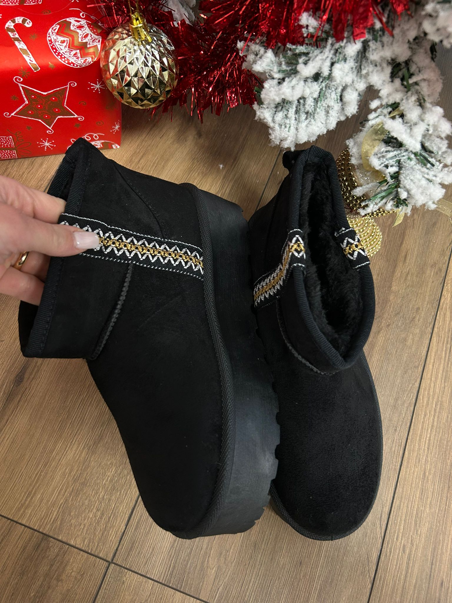 Slippers a stivaletto Nero