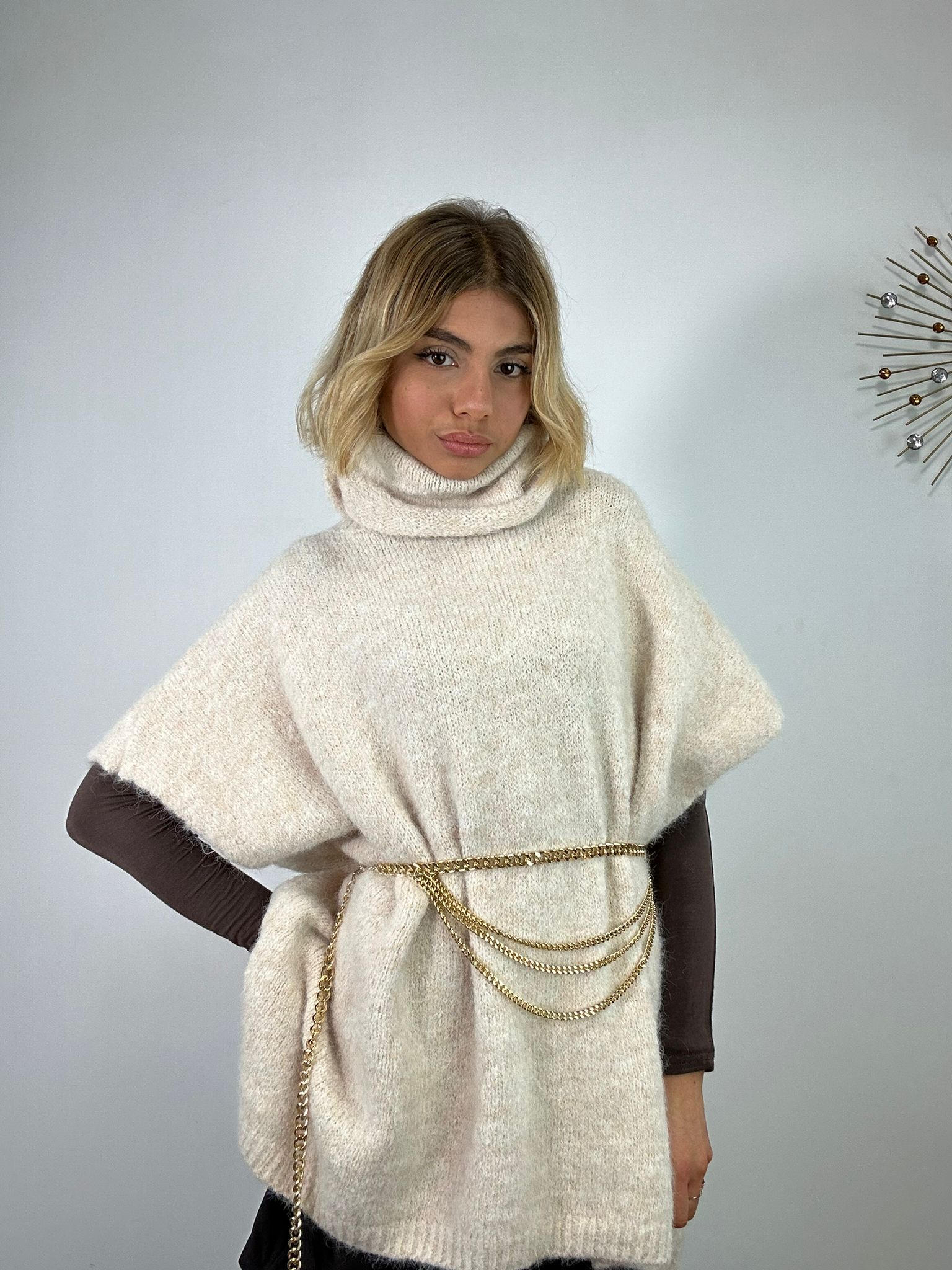 Maxi Maglione 3028 - Panna