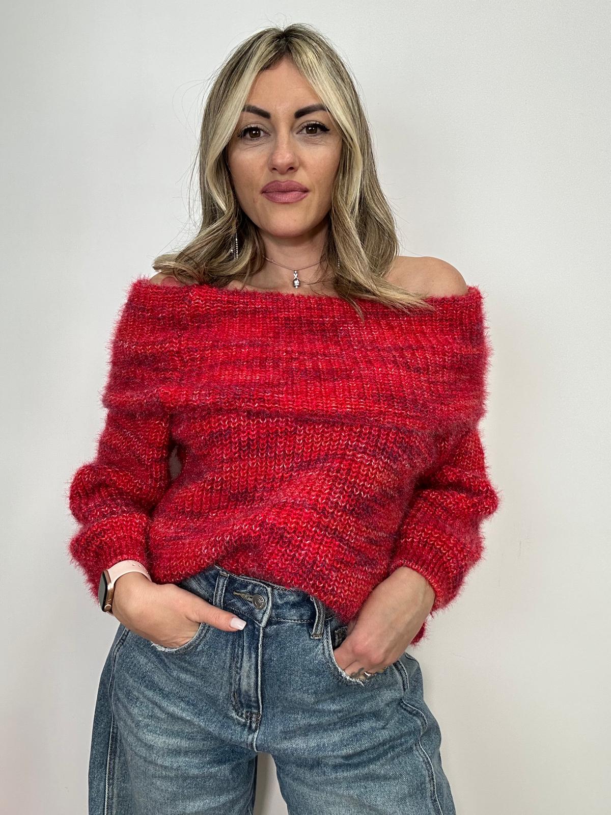 Maglione 1045 - Fondo Rosso