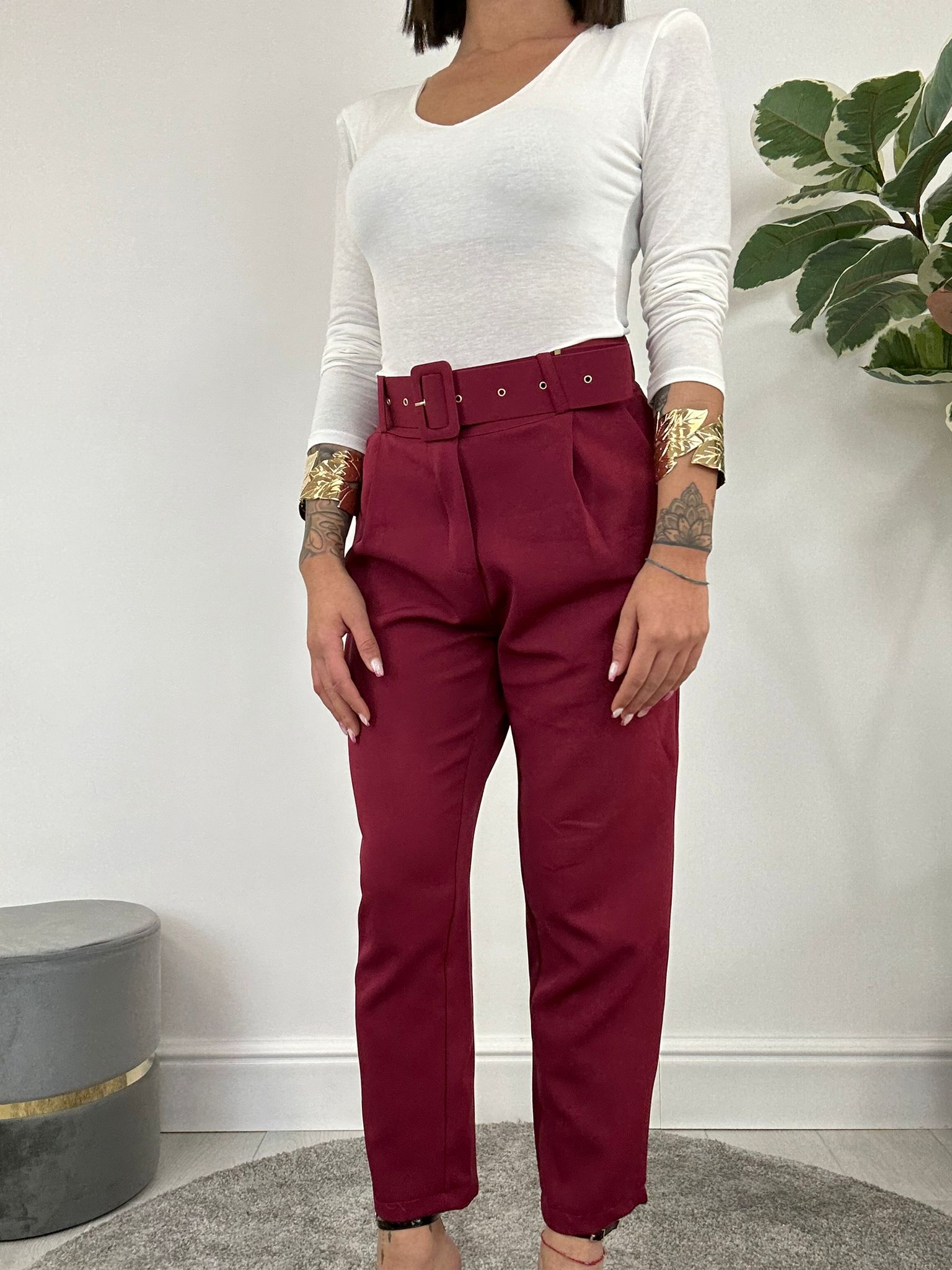 Pantalon Lidia - Bordeaux