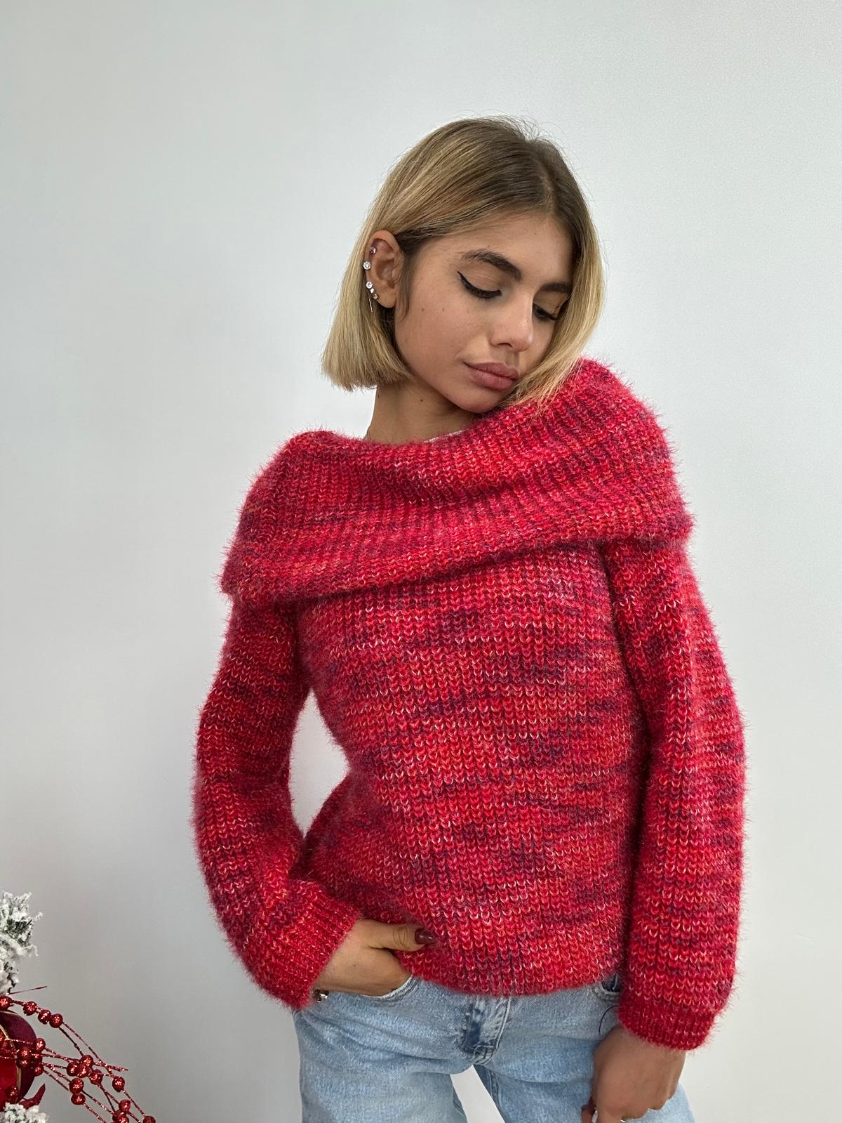 Maglione 1045 - Fondo Rosso