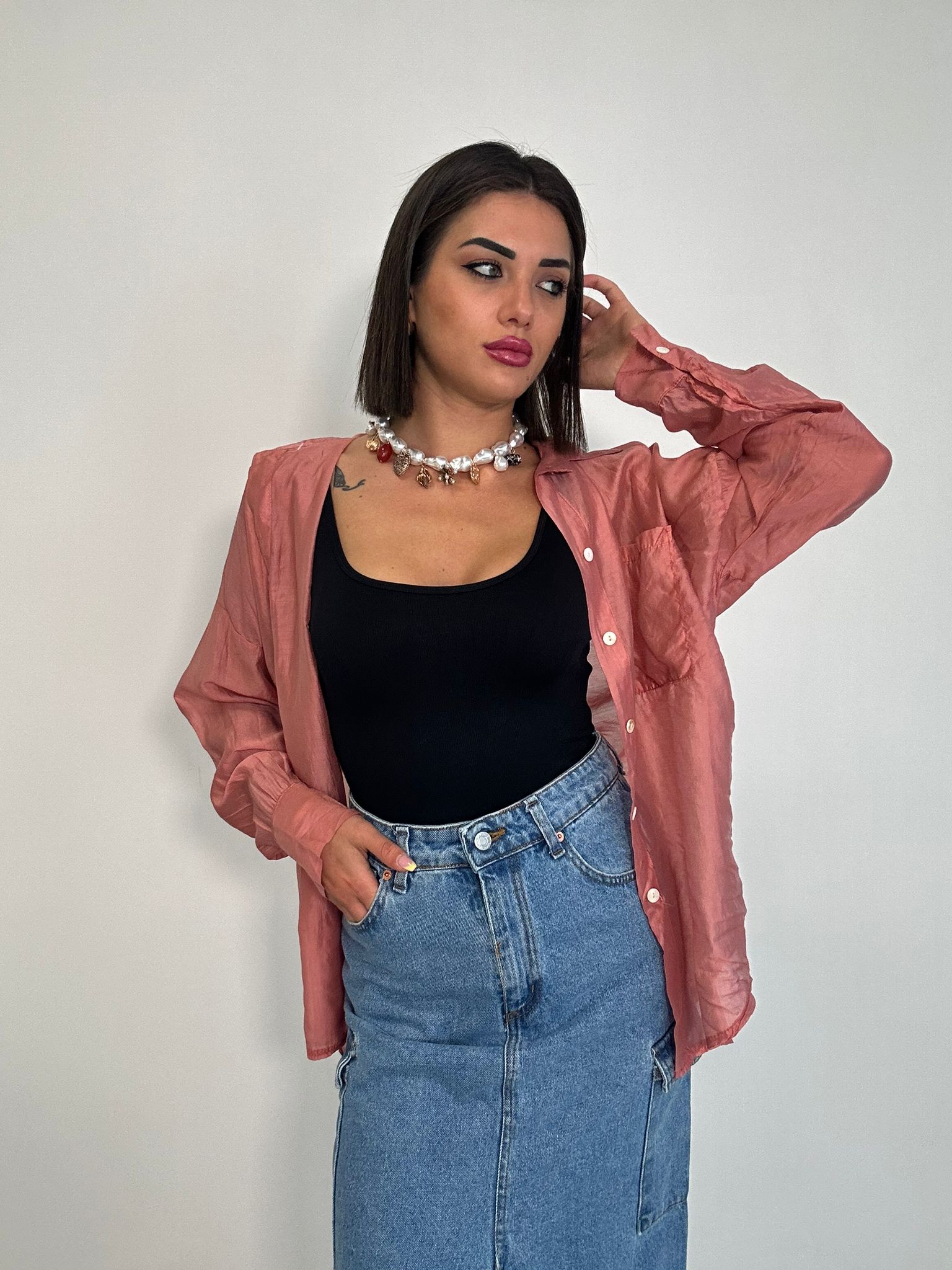 Camicia Basic - Pesca