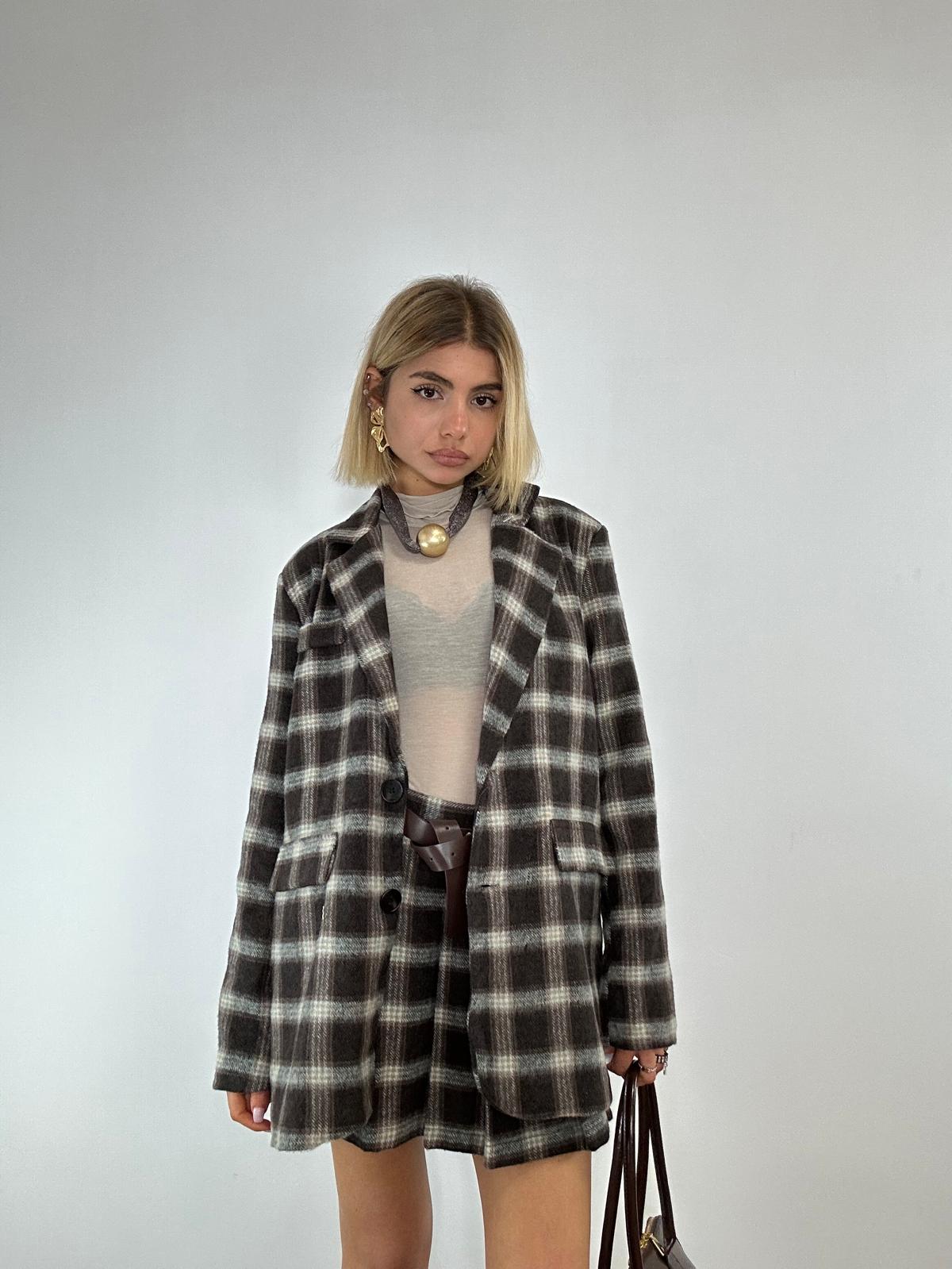 Gonna Pantaloncino 25719 - Marrone e Verde