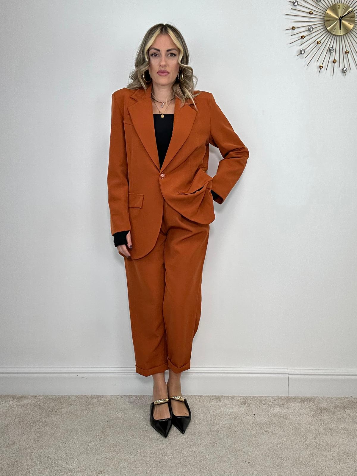 Tailleur Barcellona (Blazer + Pantalone) - Arancio