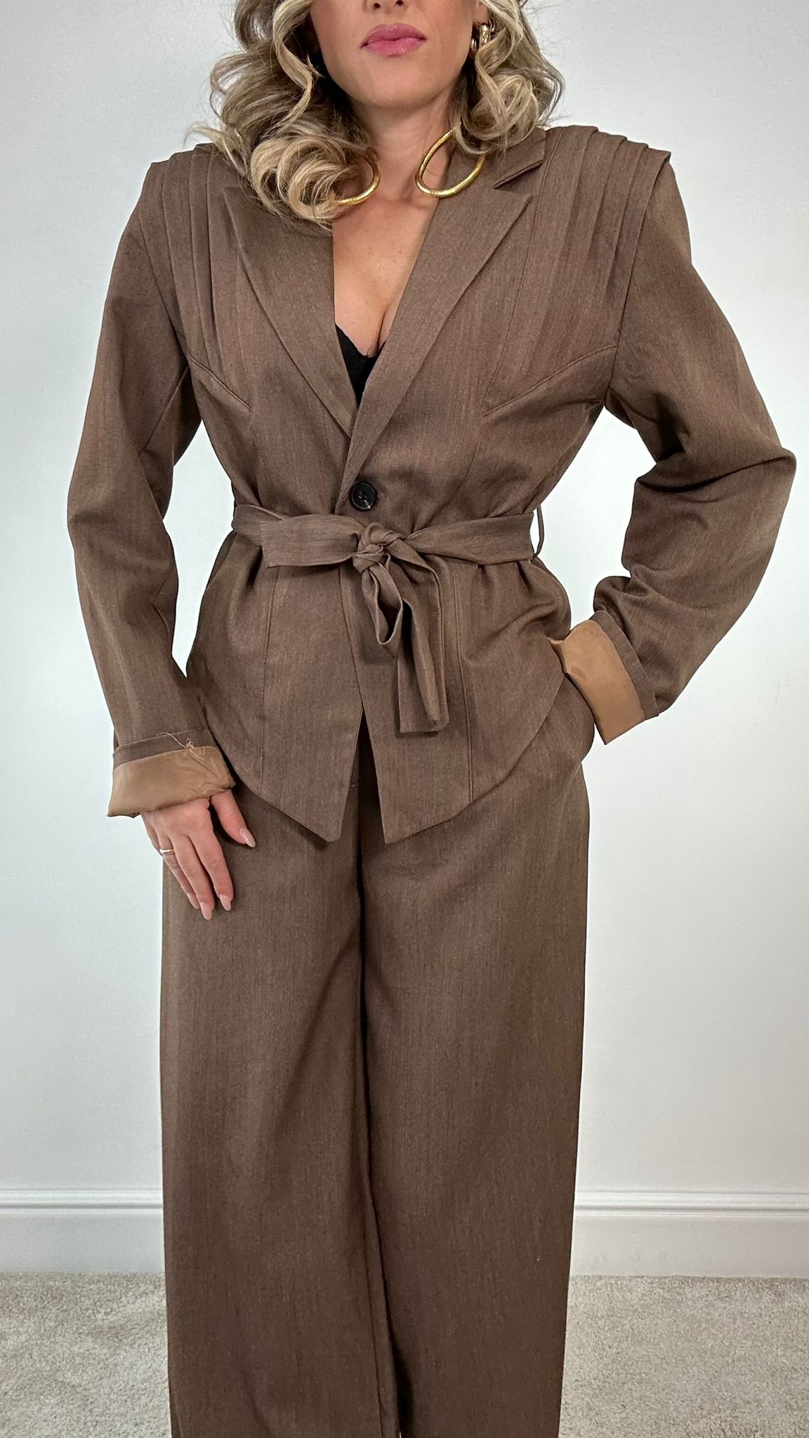 Tailleur Mar66673 (Blazer + Pantalone) Beige Scuro