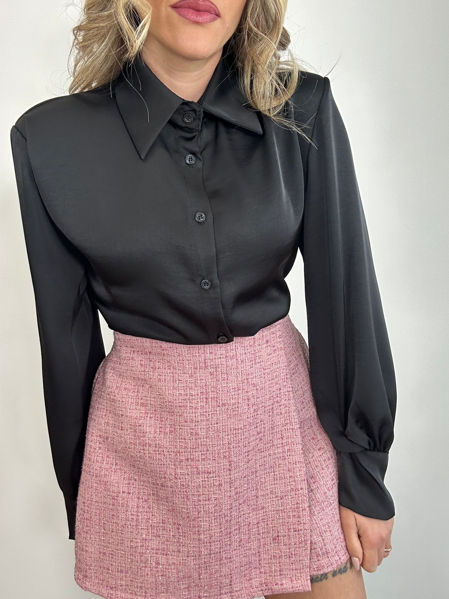 Gonna Pantaloncino Tweed 26057 - Rosa