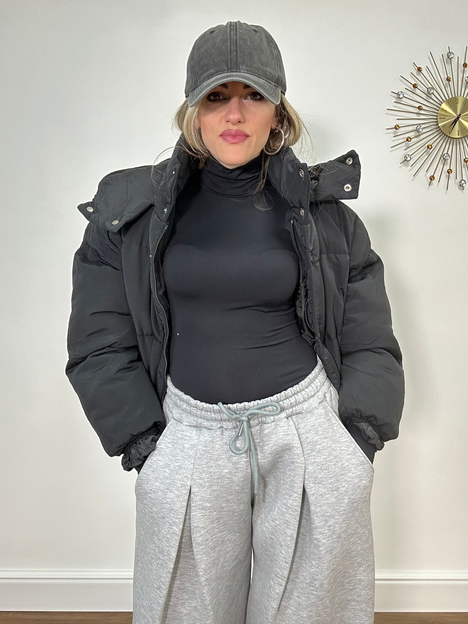 Giubbotto Bomber ALG1003 - Nero