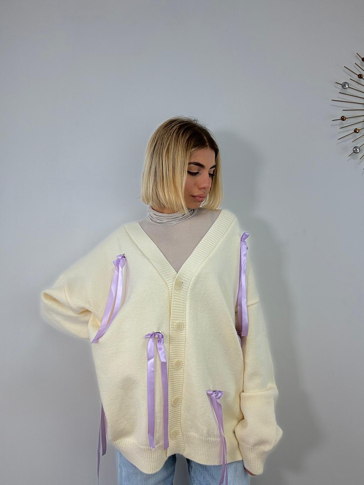 Cardigan 901 - Panna