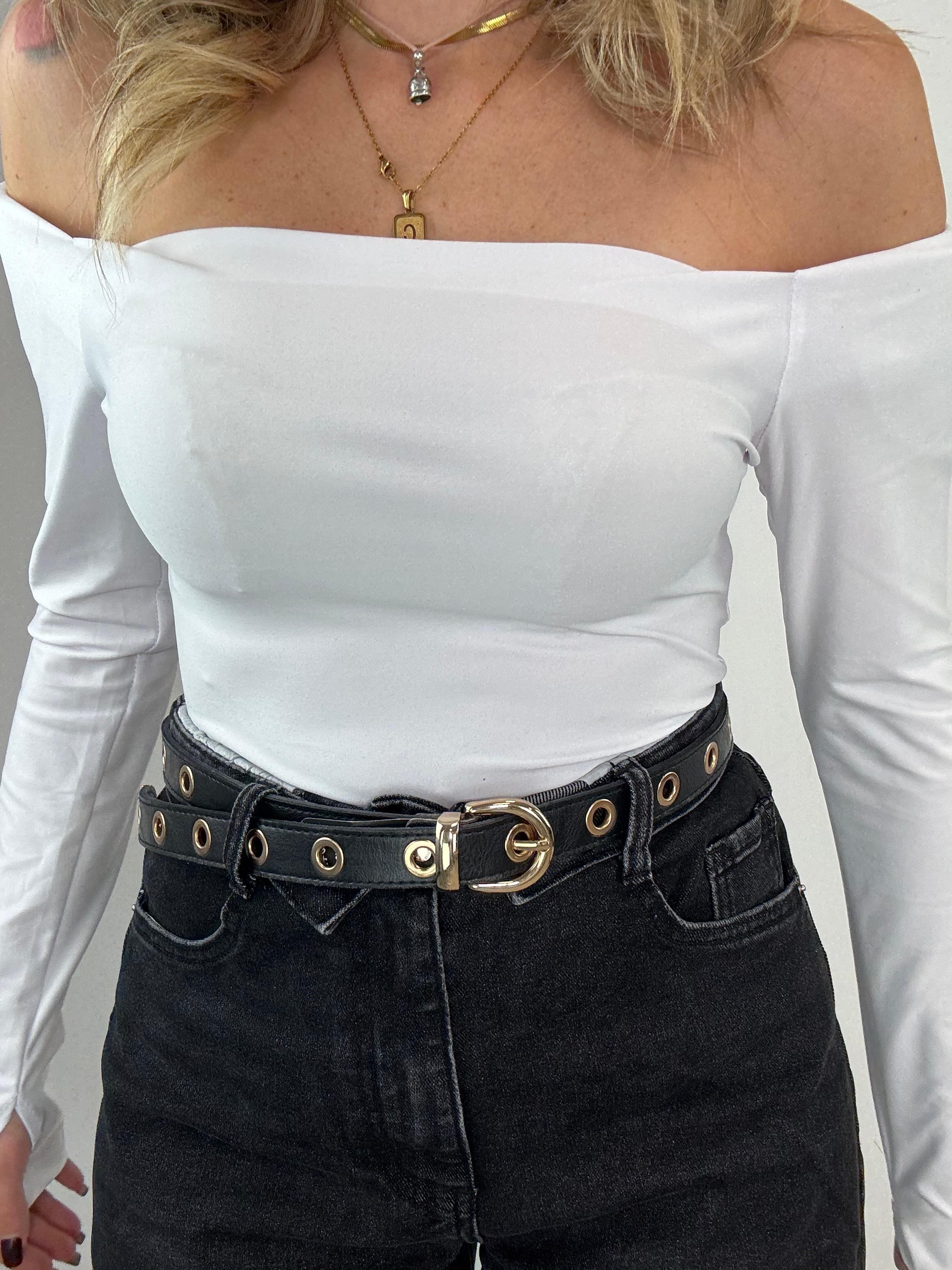 Body 16370 scollo a barca - Bianco