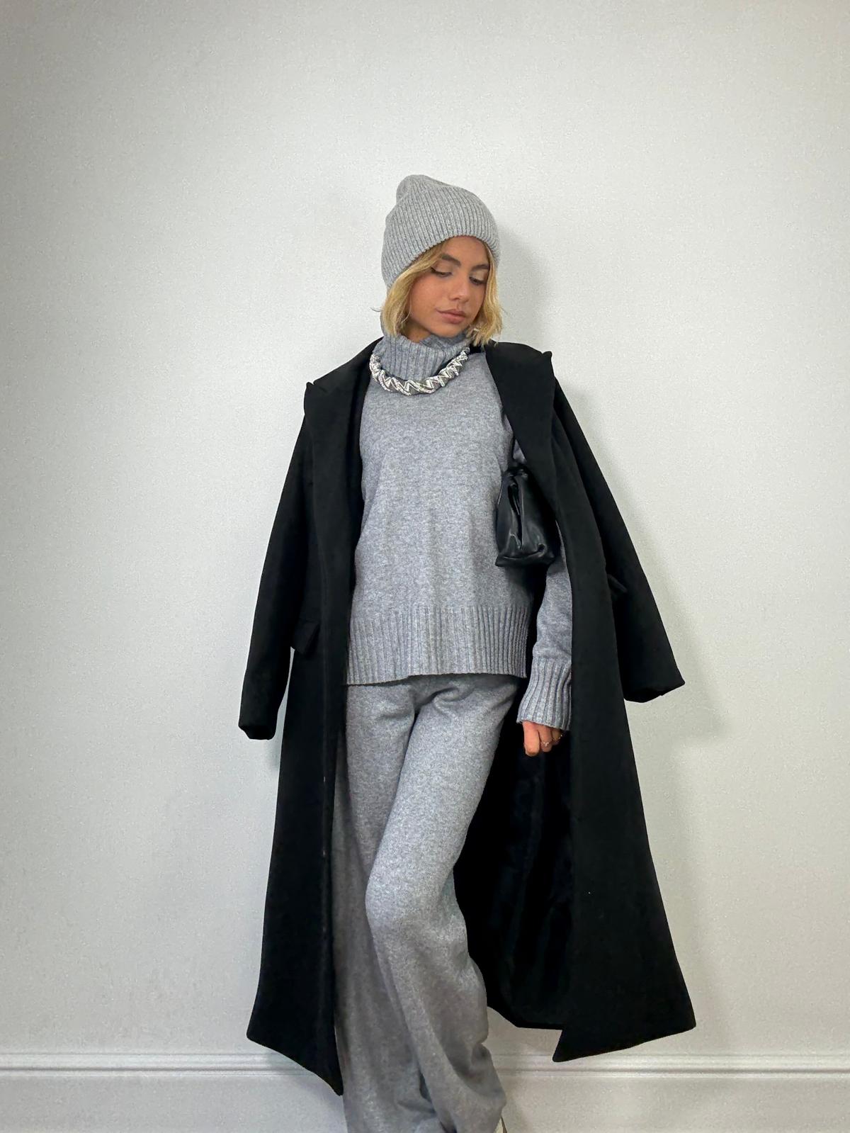 Coordinato AL016B (Maglione + Pantalone) Grigio