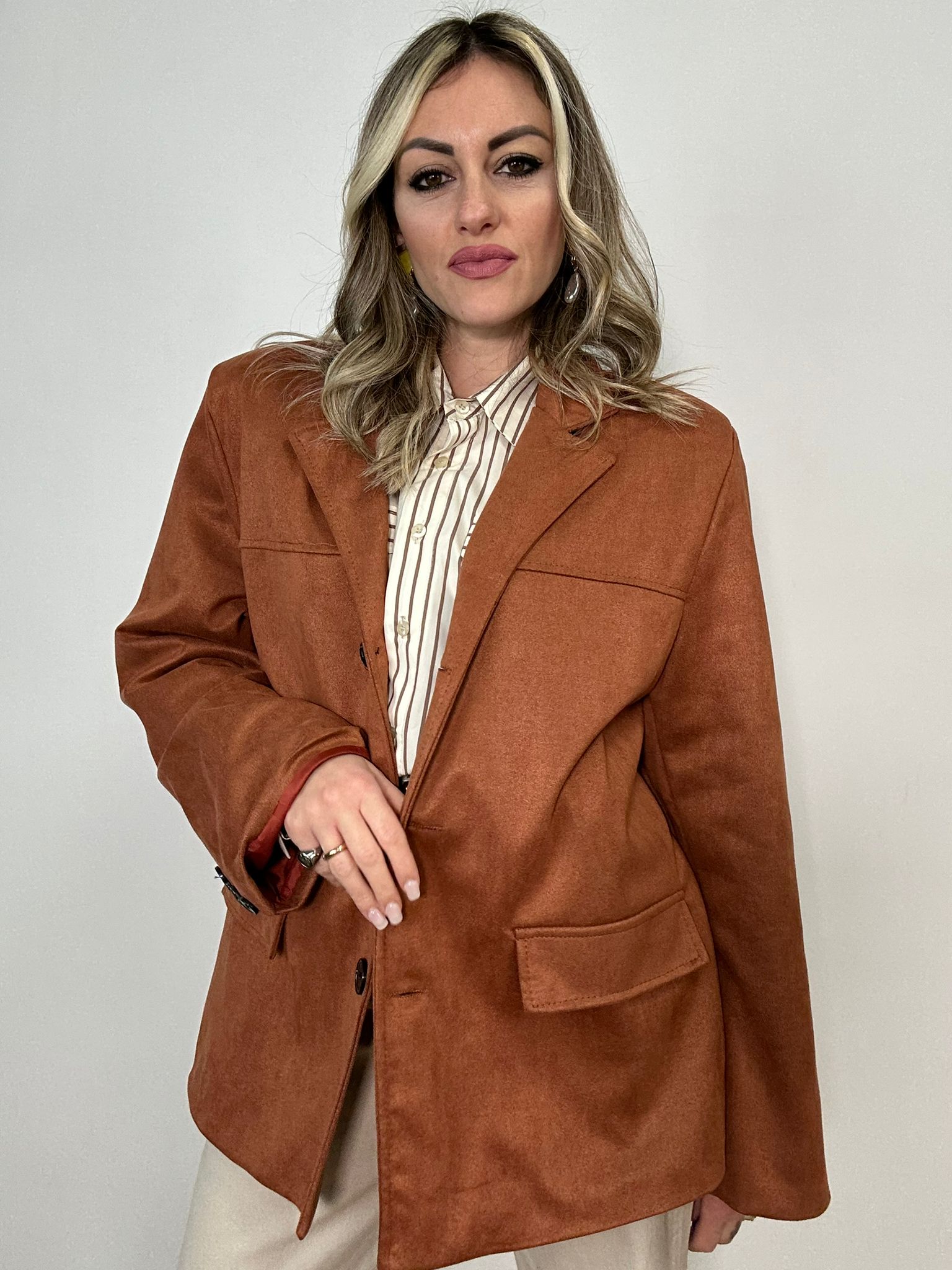 Giacca in Camoscio - Ruggine