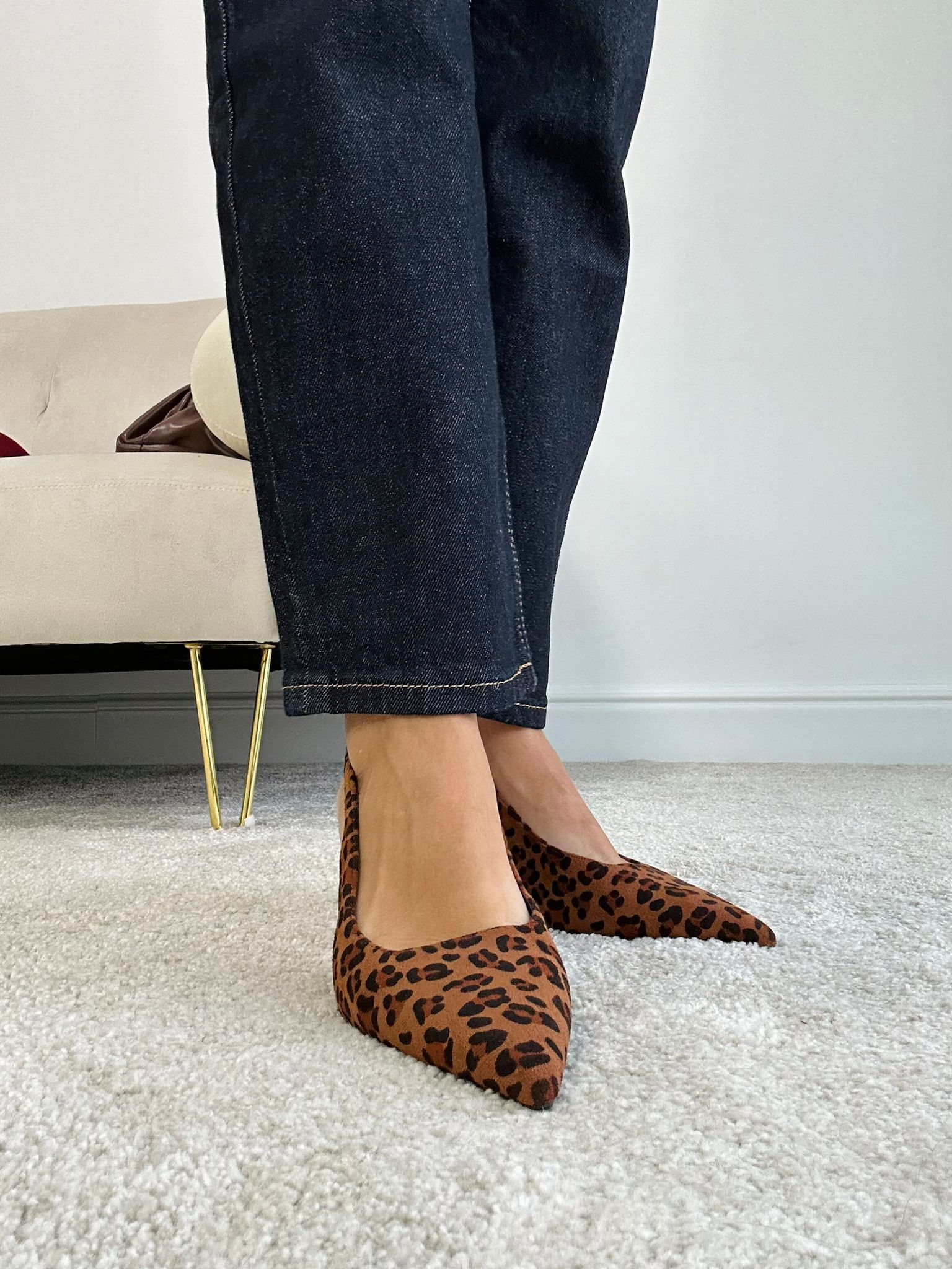Slingback-Pumps – Animal-Print