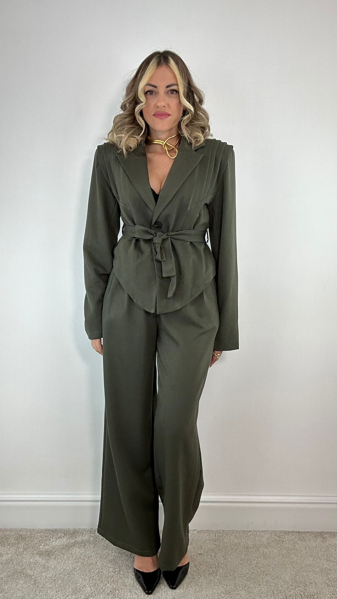 Tailleur Mar66673 (Blazer + Pantalone) Verde