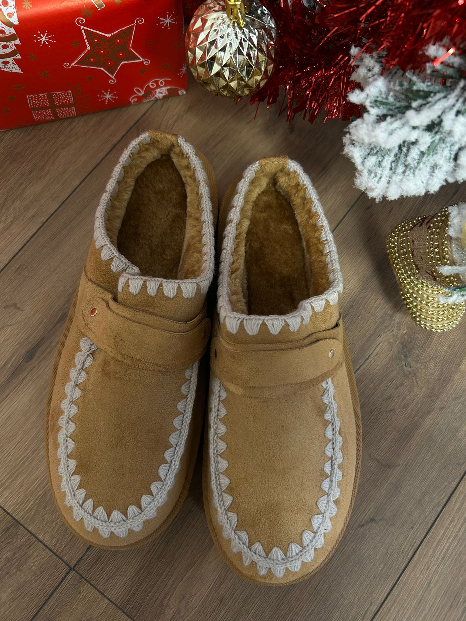 Hausschuhe Kamel - Lieferbar 40-41