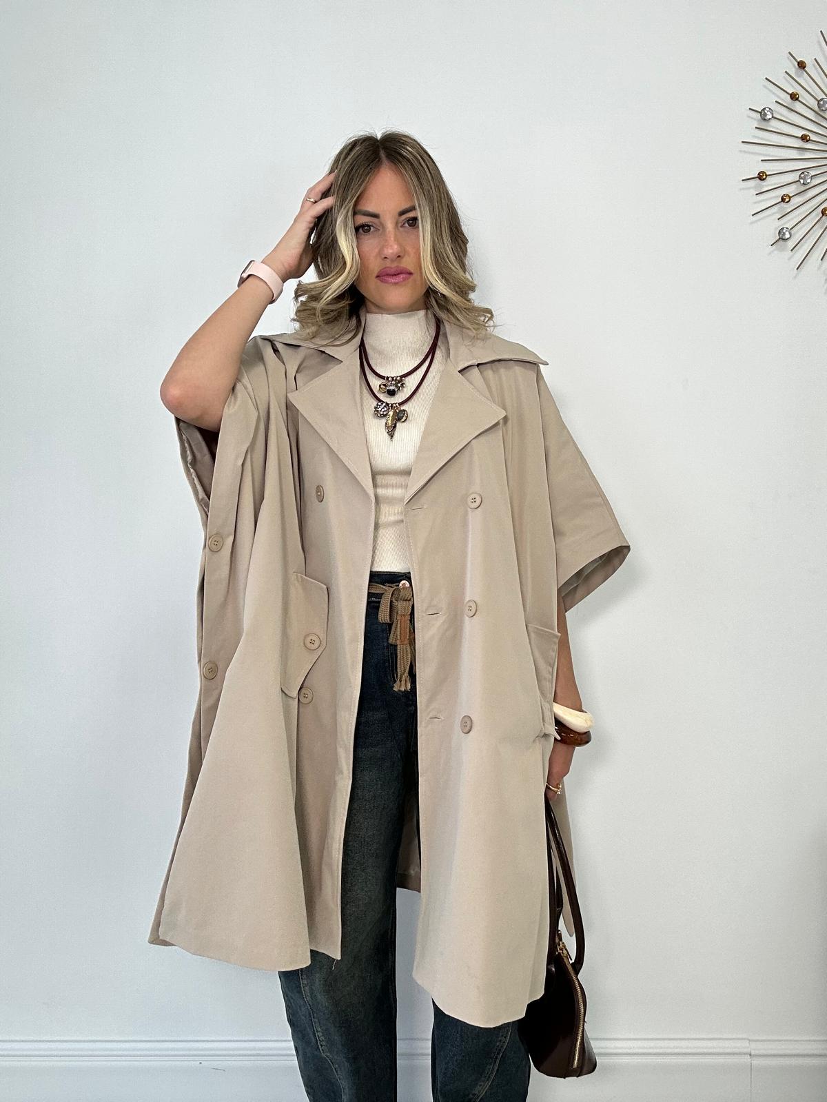 Trench Mezza Manica - Beige Chiaro