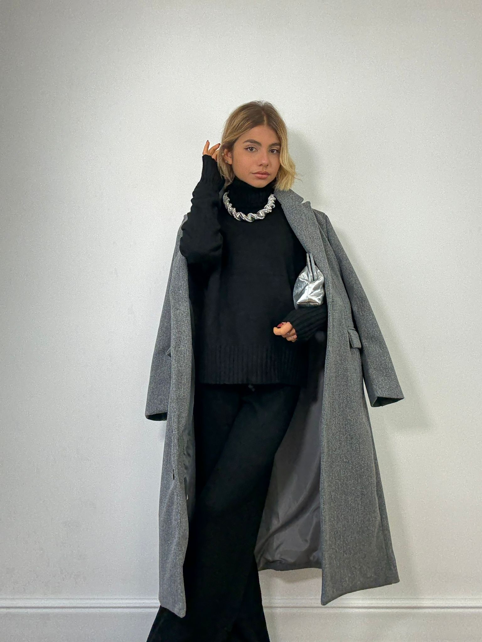 Coordinato AL016B (Maglione + Pantalone) Nero