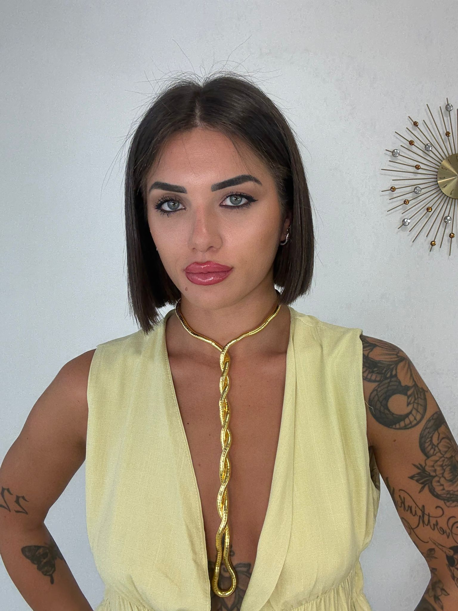 Collana a serpente flessibile - Oro