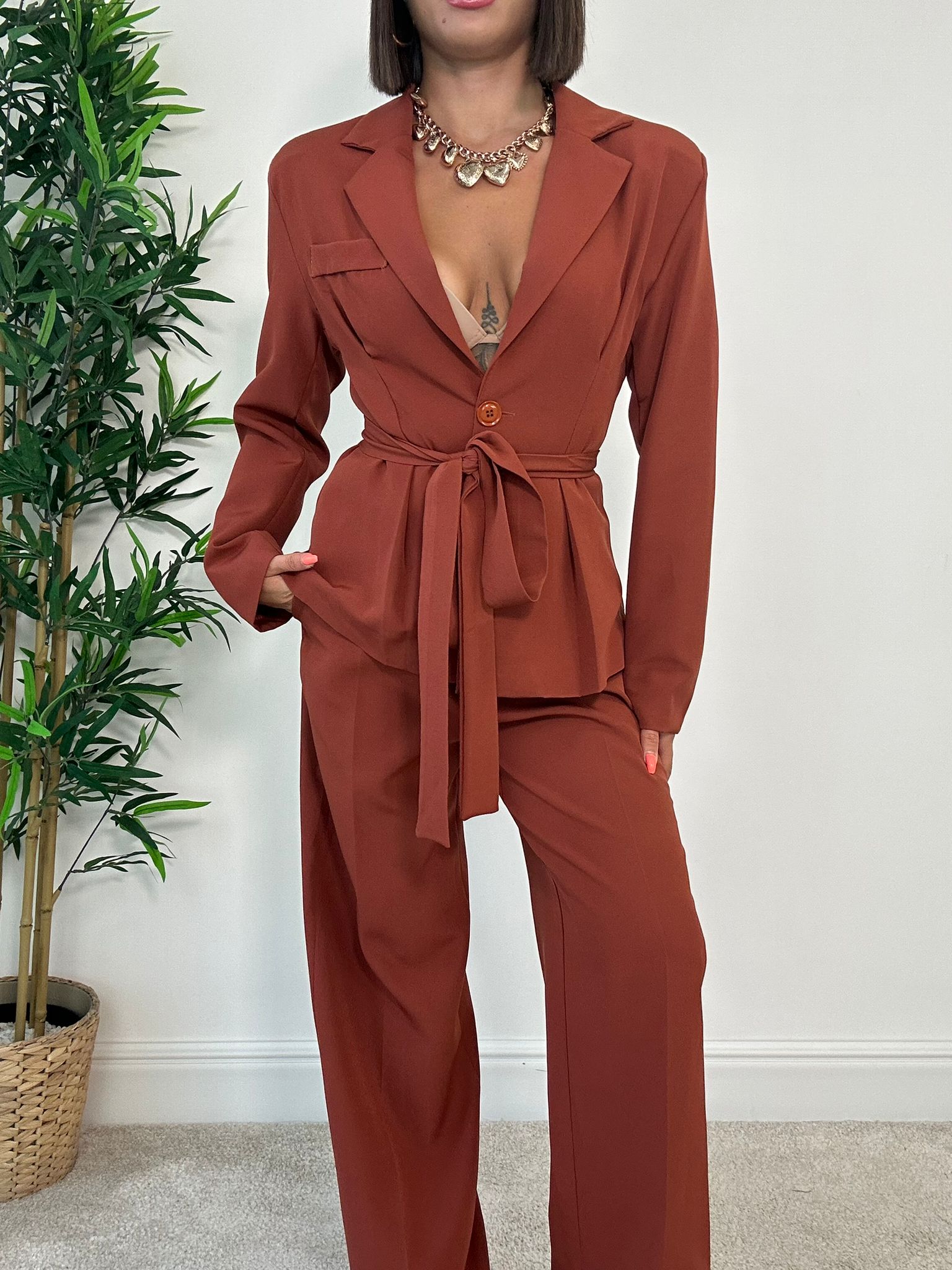 Tailleur Madrid (Blazer + Pantalone) Coccio