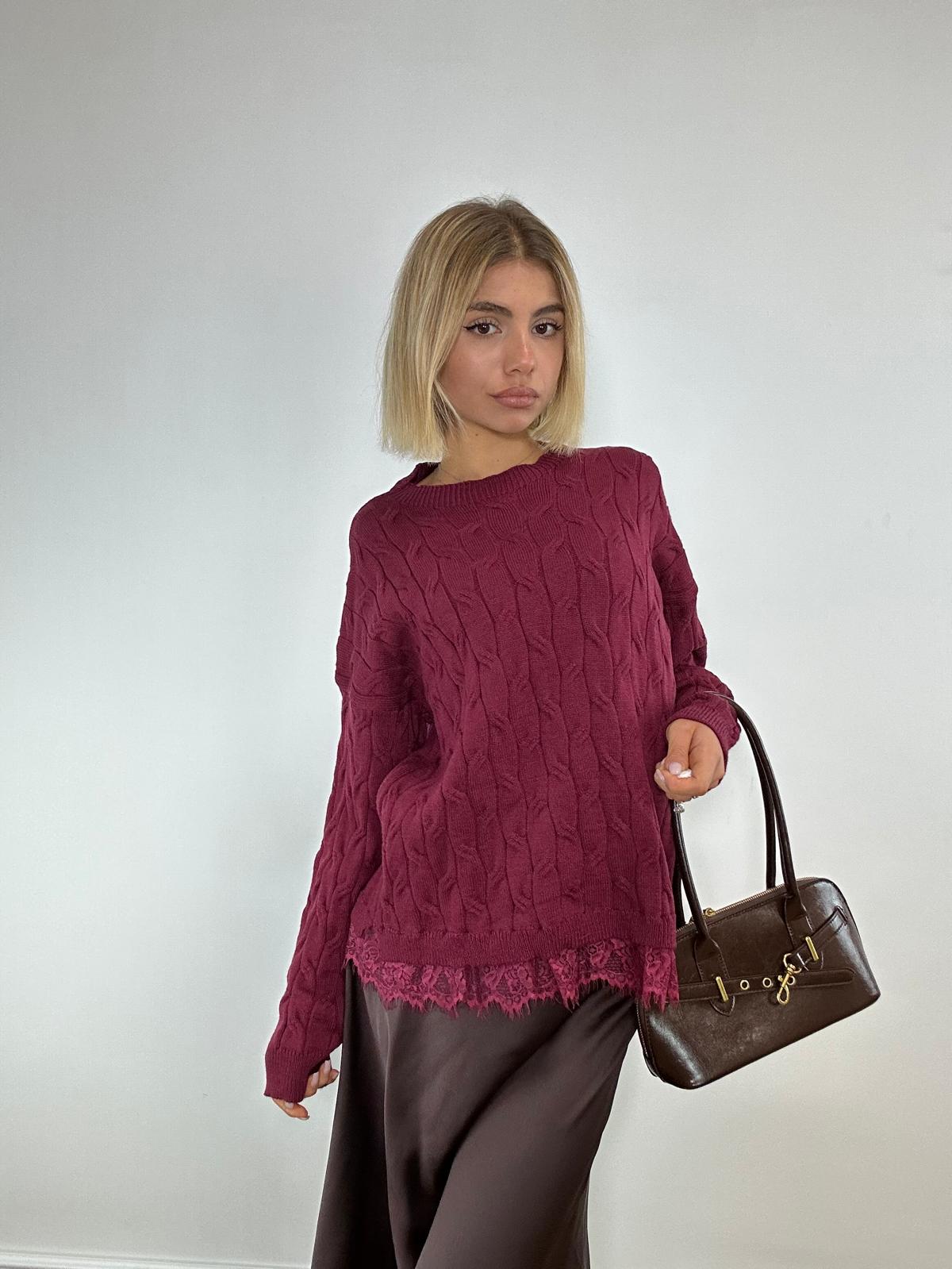 Pullover 25895 - Bordeaux