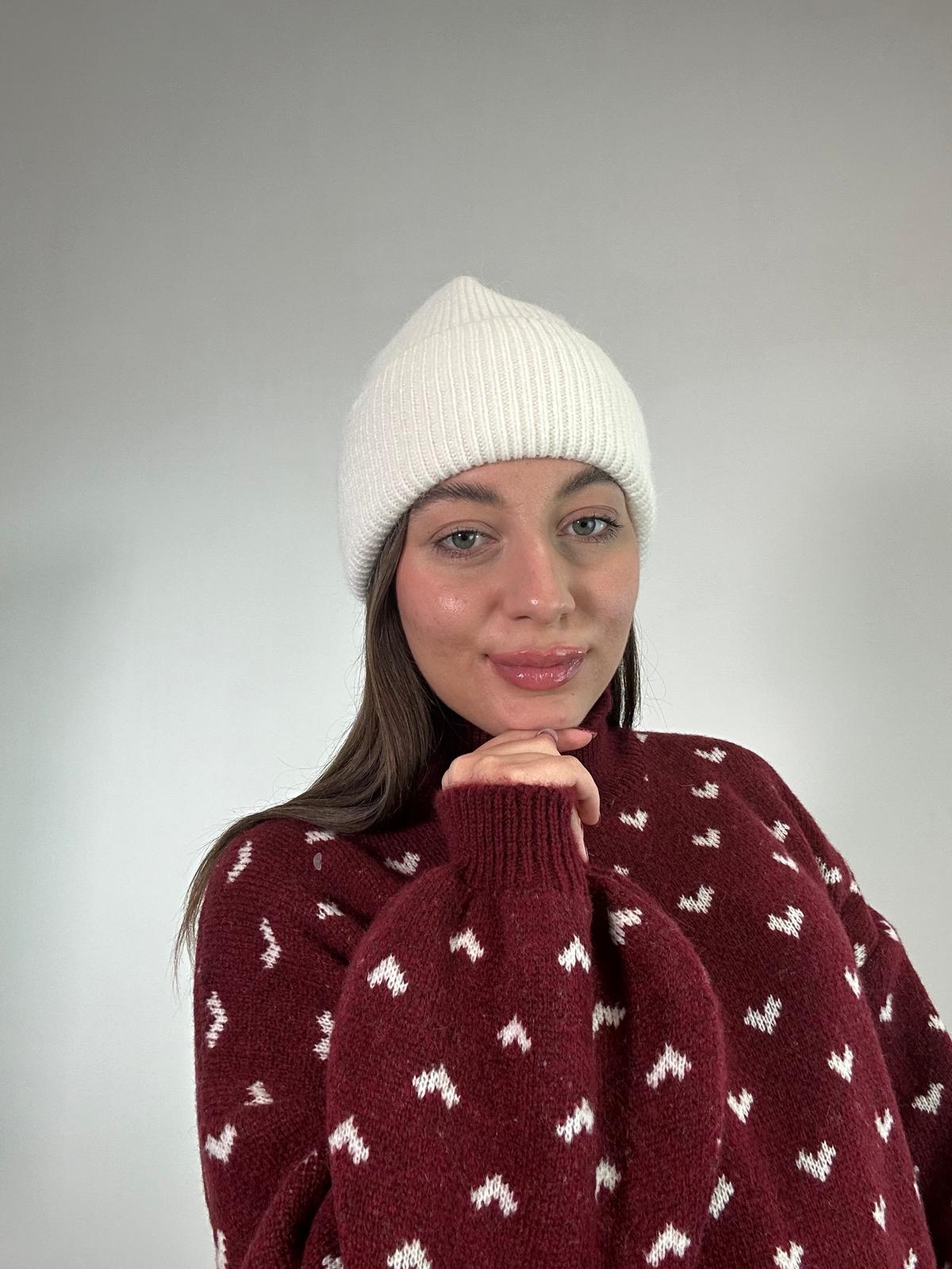 Cappello a Costine - Bianco