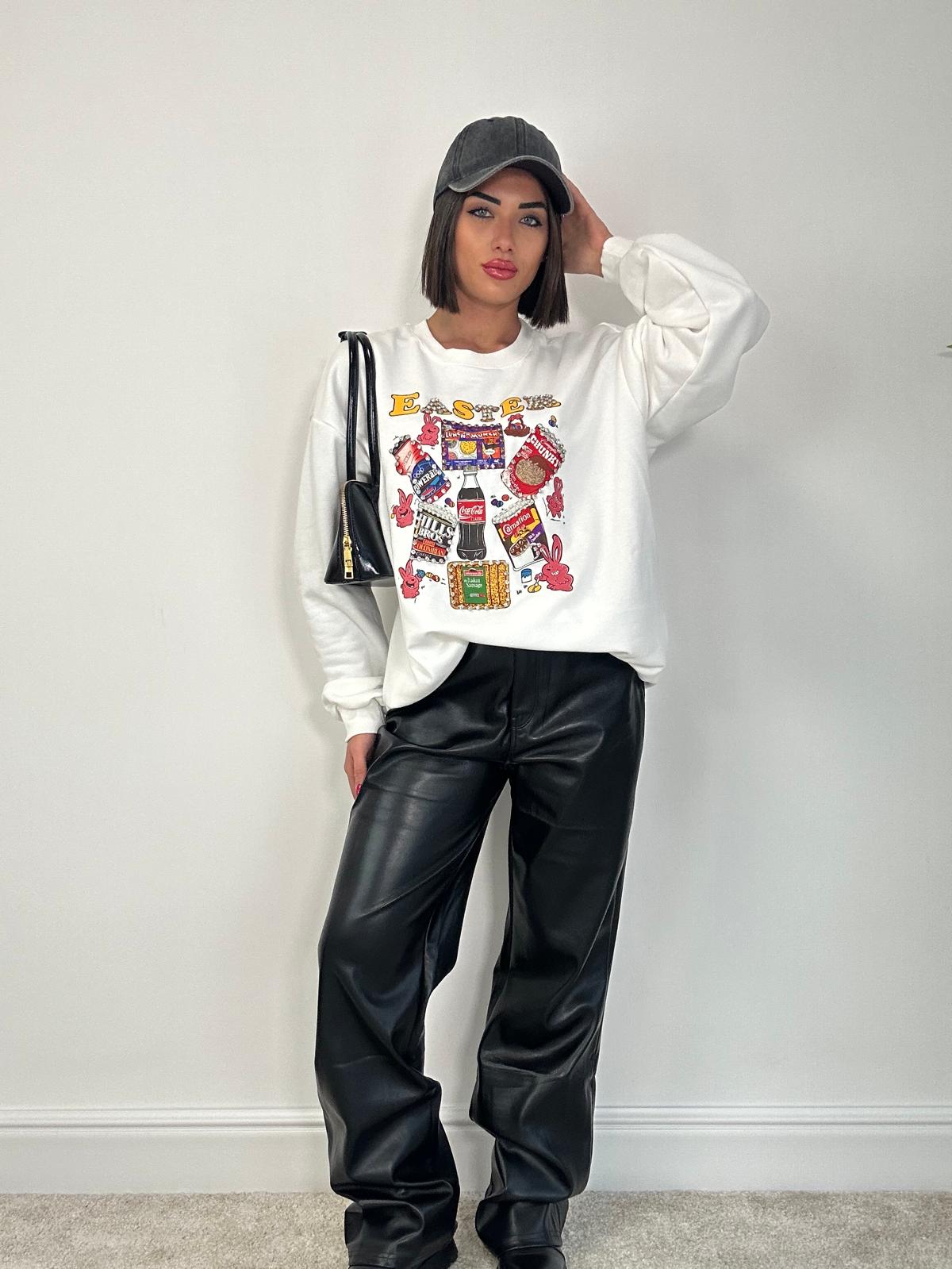 Sweat-shirt de Pâques - Blanc