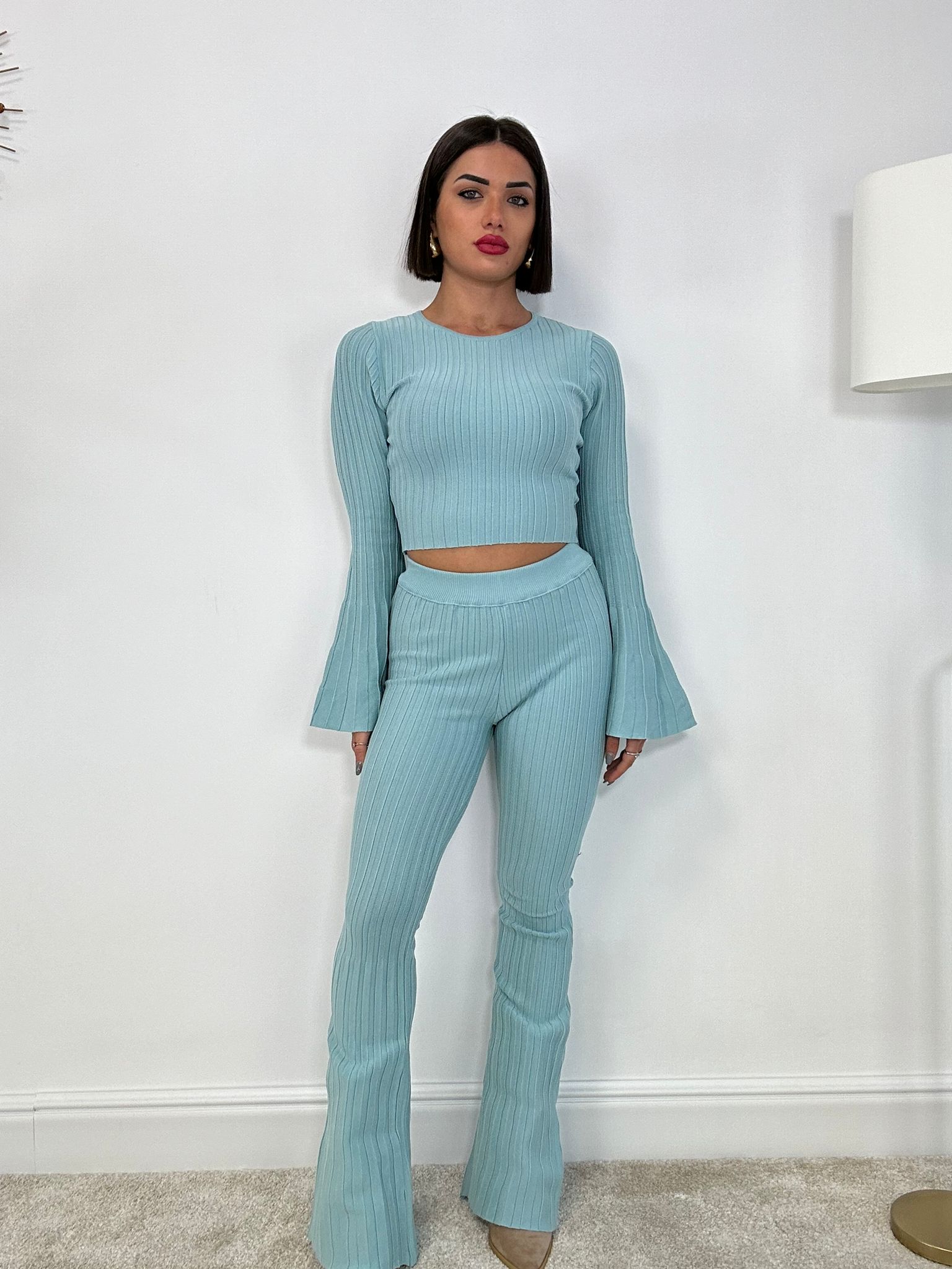 Coordinato Siviglia (Maglioncino + Pantalone) Verde Menta