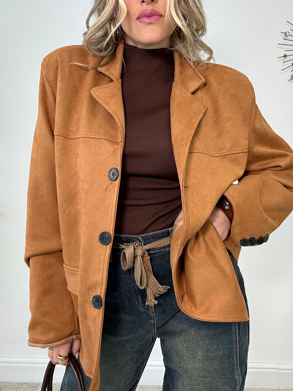 Giacca in Camoscio - Camel