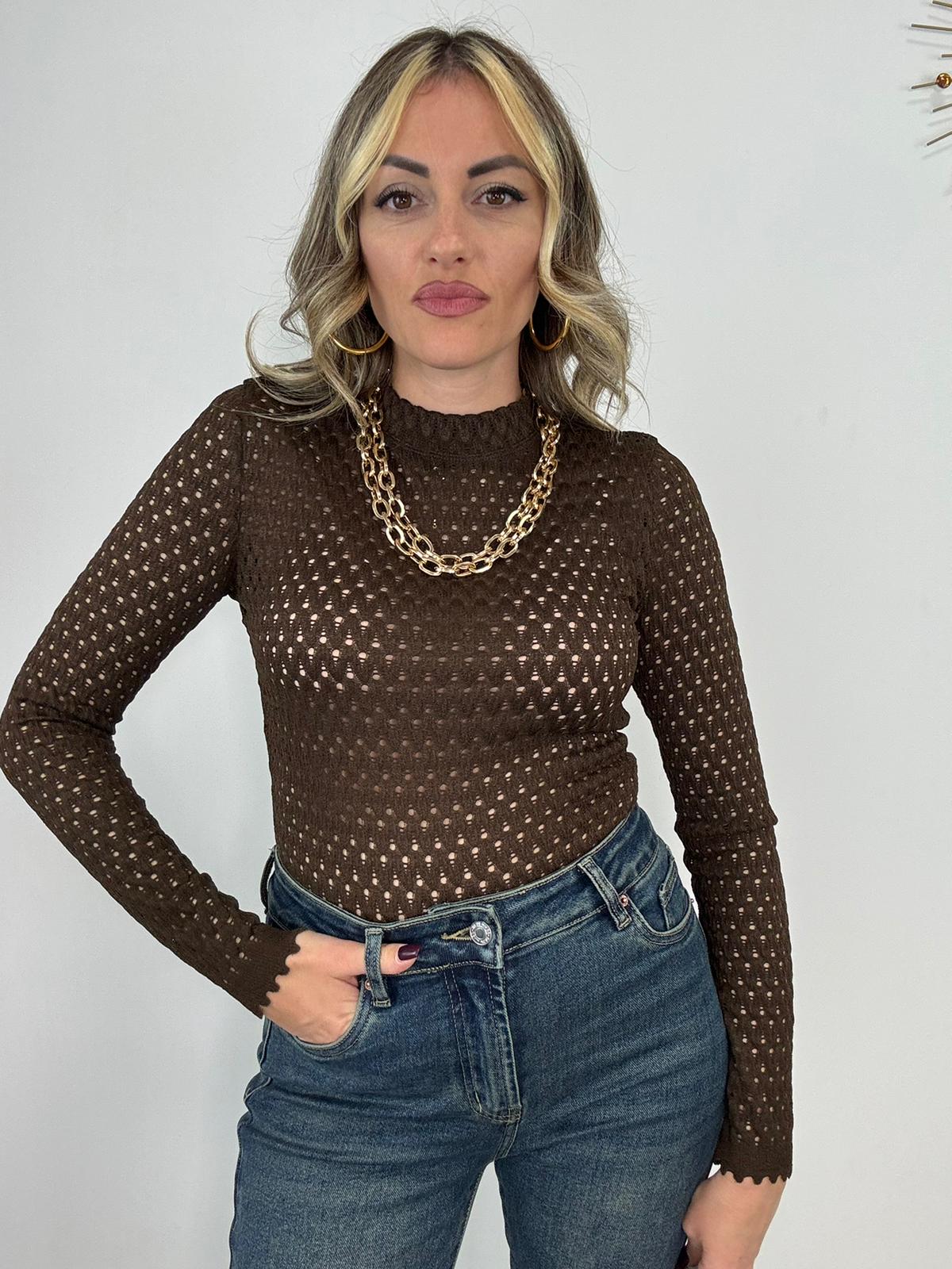 Body 0528 forato - Marrone