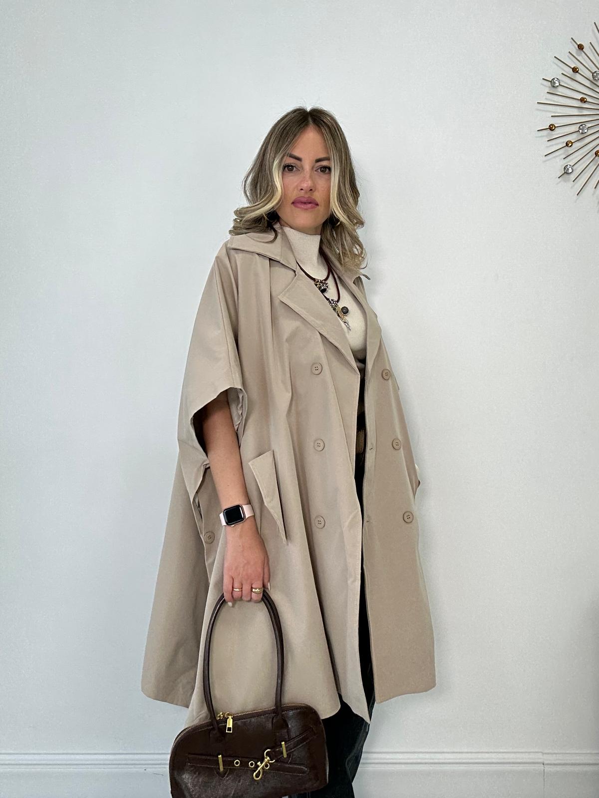 Trench Mezza Manica - Beige Chiaro