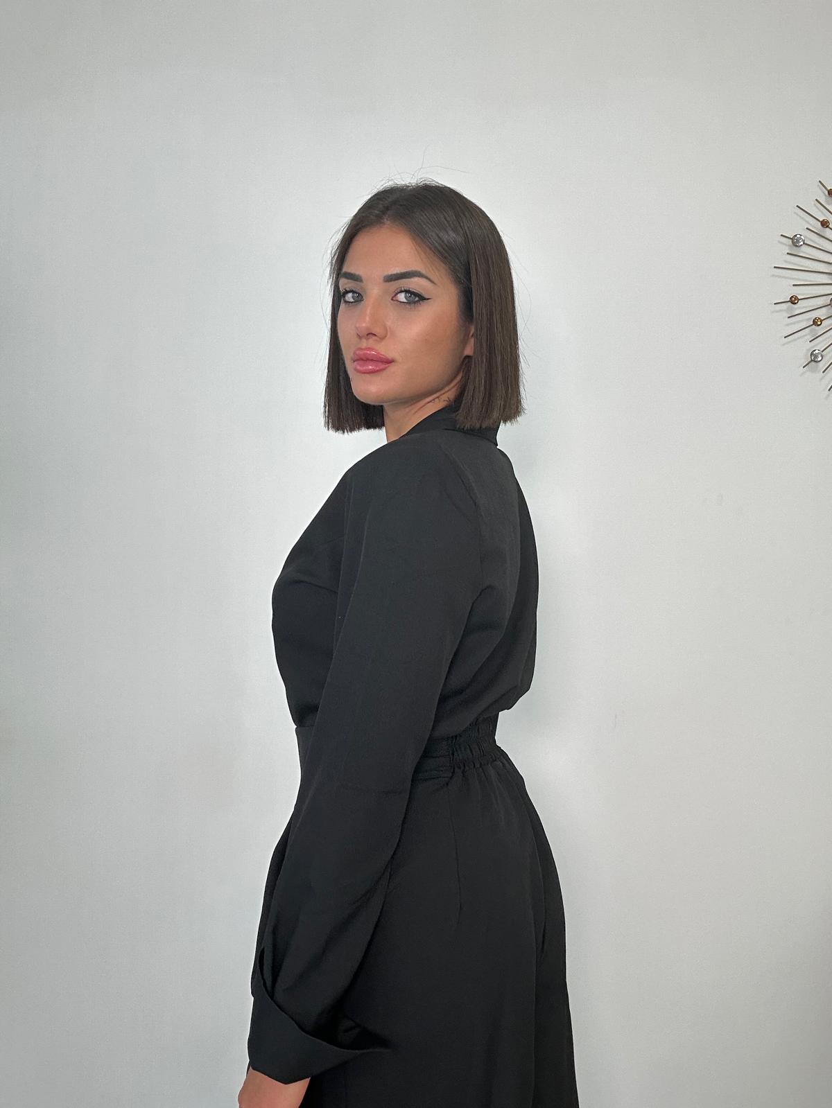 Coordinato (Camicia + Bermuda) Nero