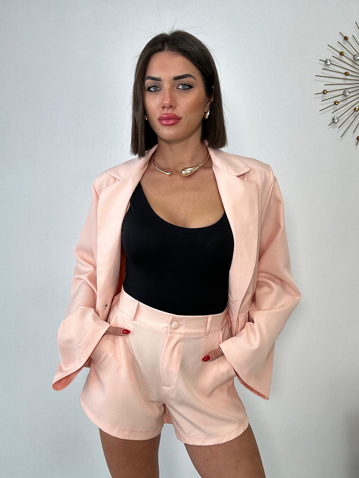 Blazer con tre bottoni - Pesca