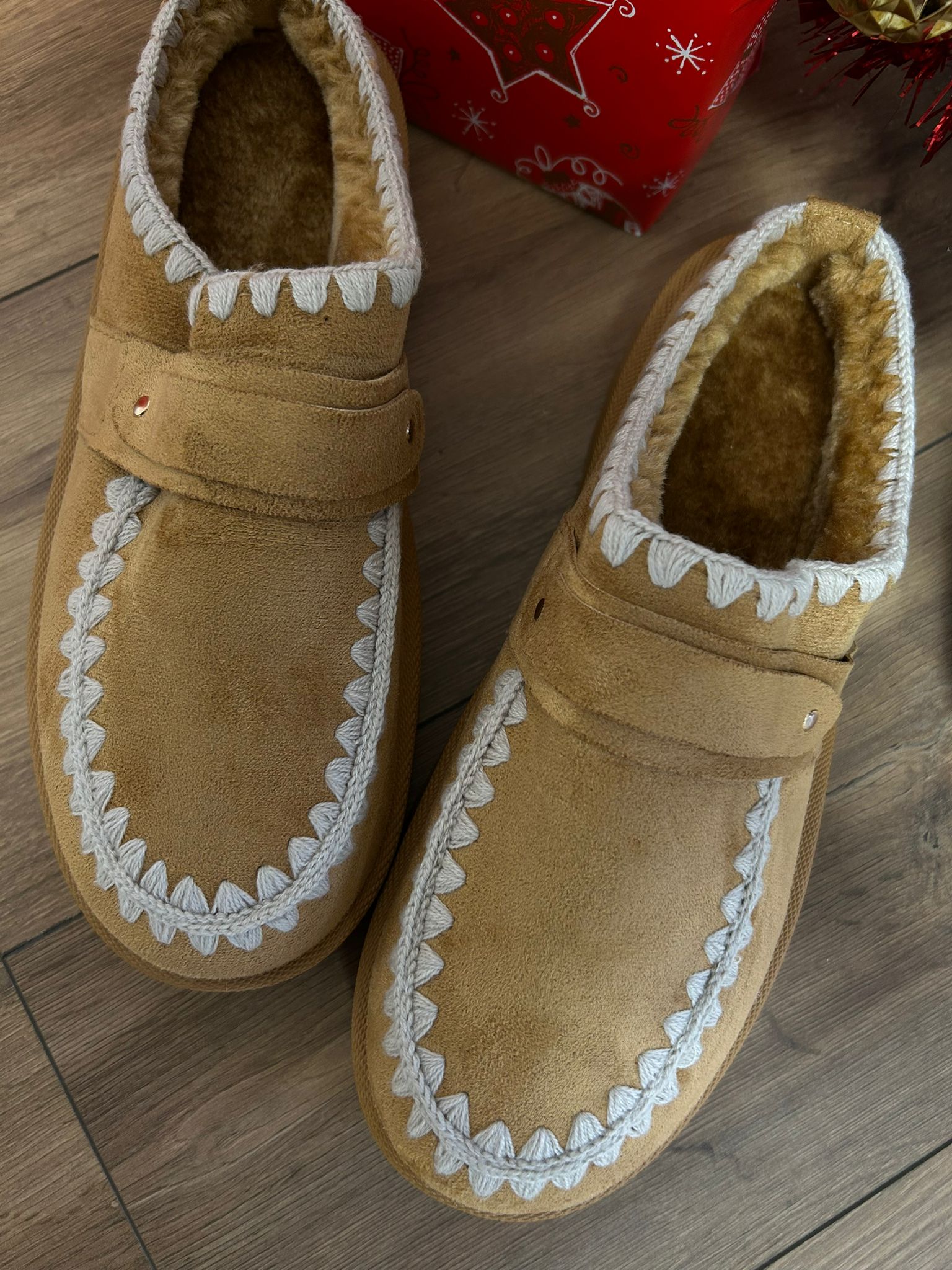 Hausschuhe Kamel - Lieferbar 40-41