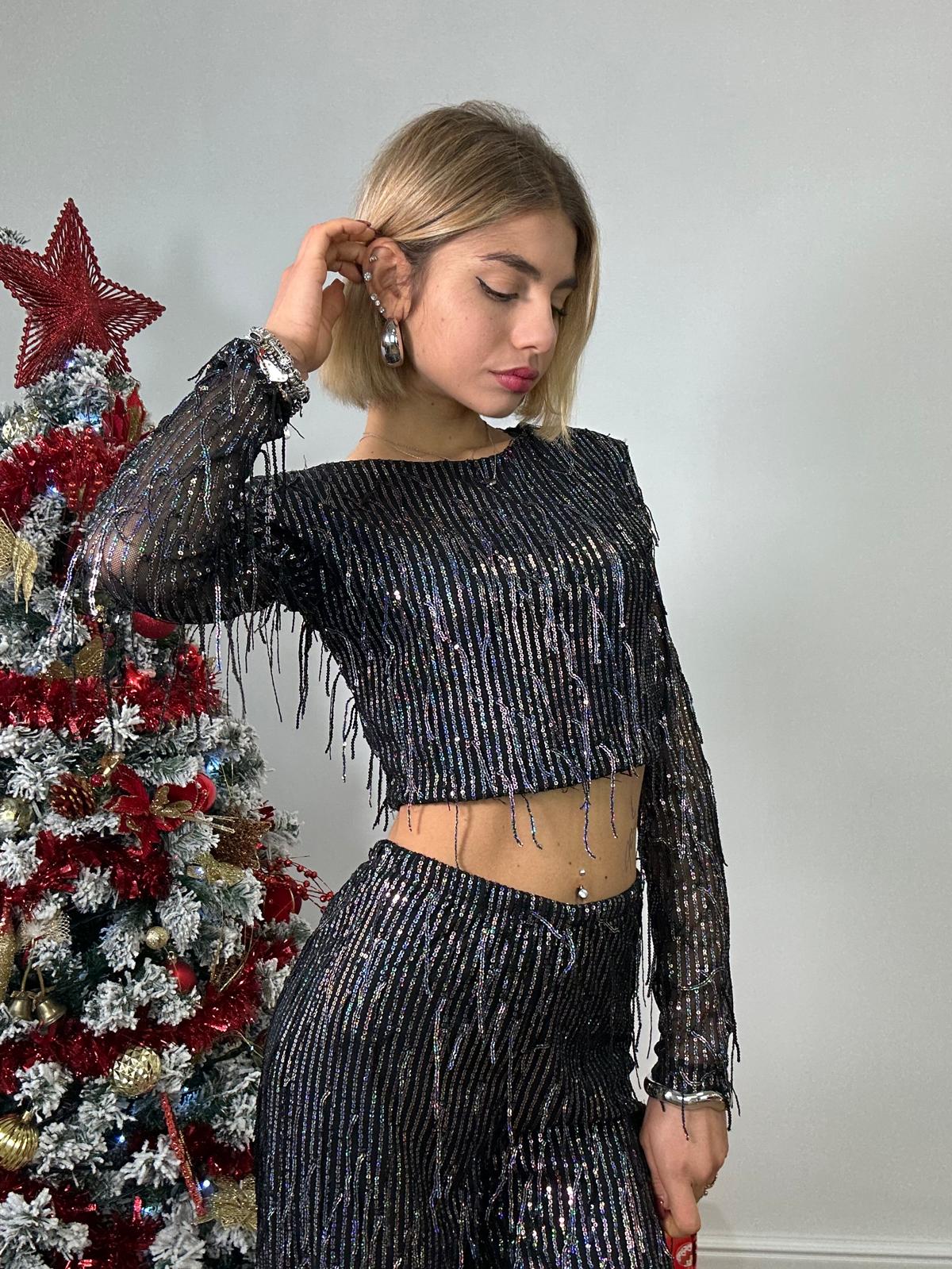 Coordinato 9266 (Maglia + Pantalone) Nero