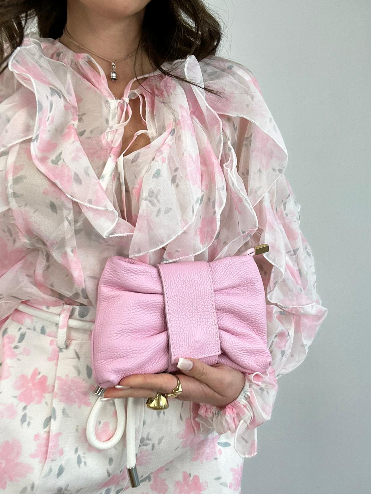 Borsa Vera Pelle - Rosa