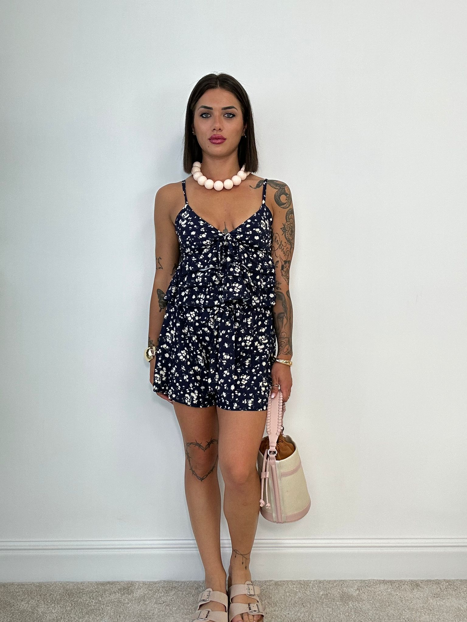 Coordinato Deborah (Top + Pantaloncino) Blu